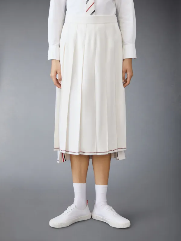 CLASSIC CASHMERE PLEATED SKIRT sold by Thom Browne