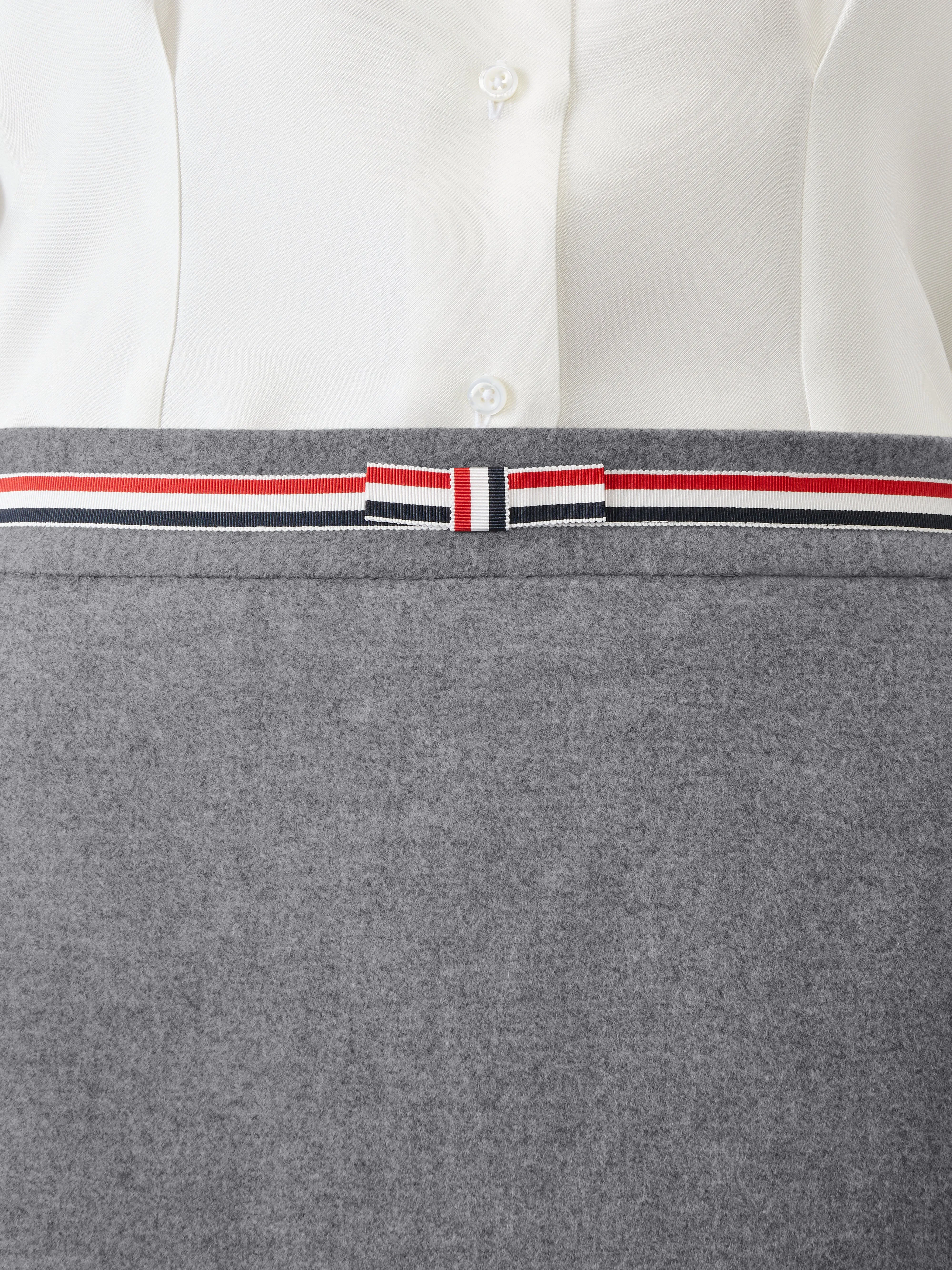 WOOL FLANNEL BOW SKIRT sold by Thom Browne product image thumbnail 5