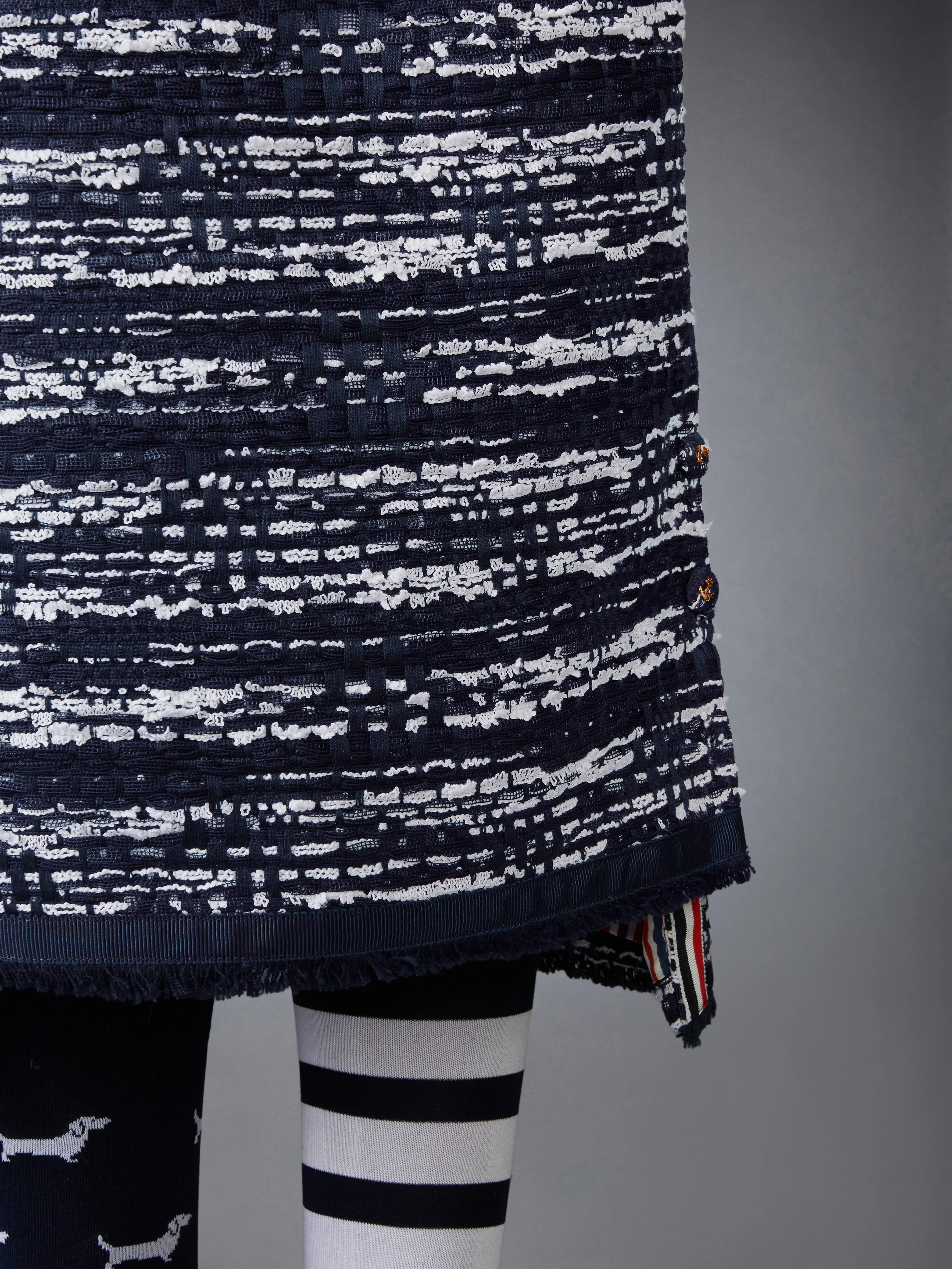 MELANGE TULLE YARN TWEED SKIRT sold by Thom Browne product image thumbnail 5