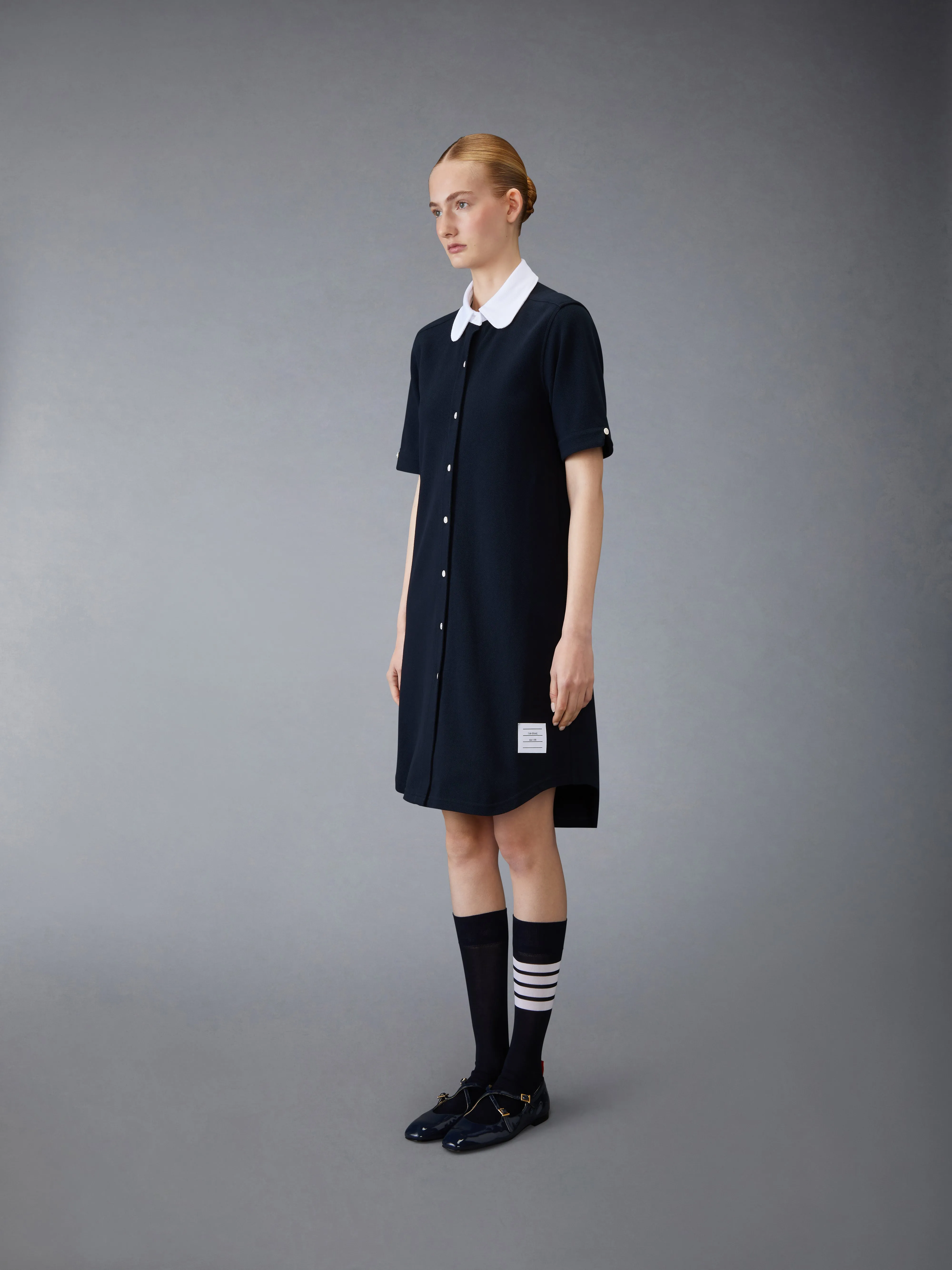 COTTON PIQUE SHIRT DRESS sold by Thom Browne product image thumbnail 2
