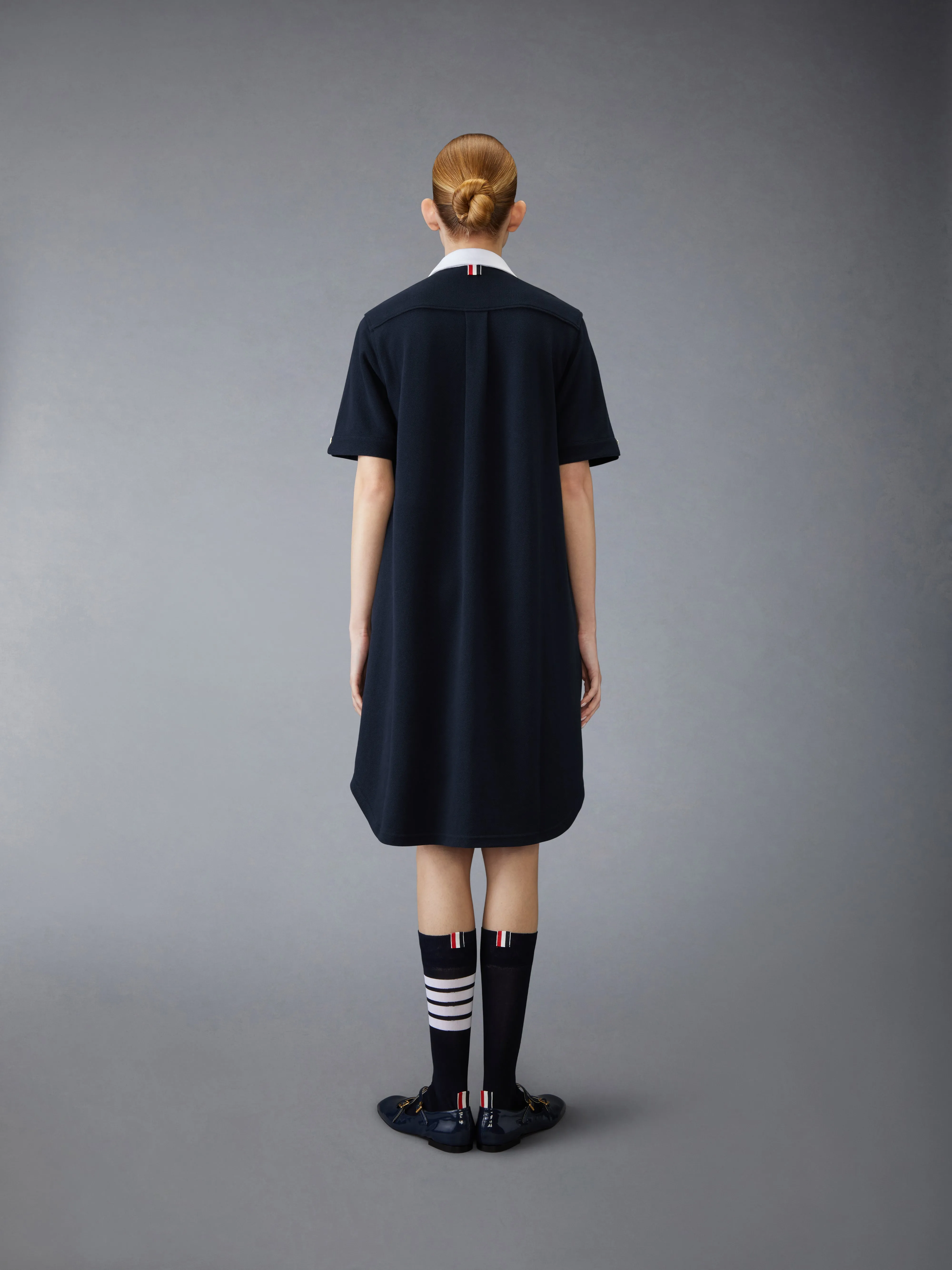 COTTON PIQUE SHIRT DRESS sold by Thom Browne product image thumbnail 3