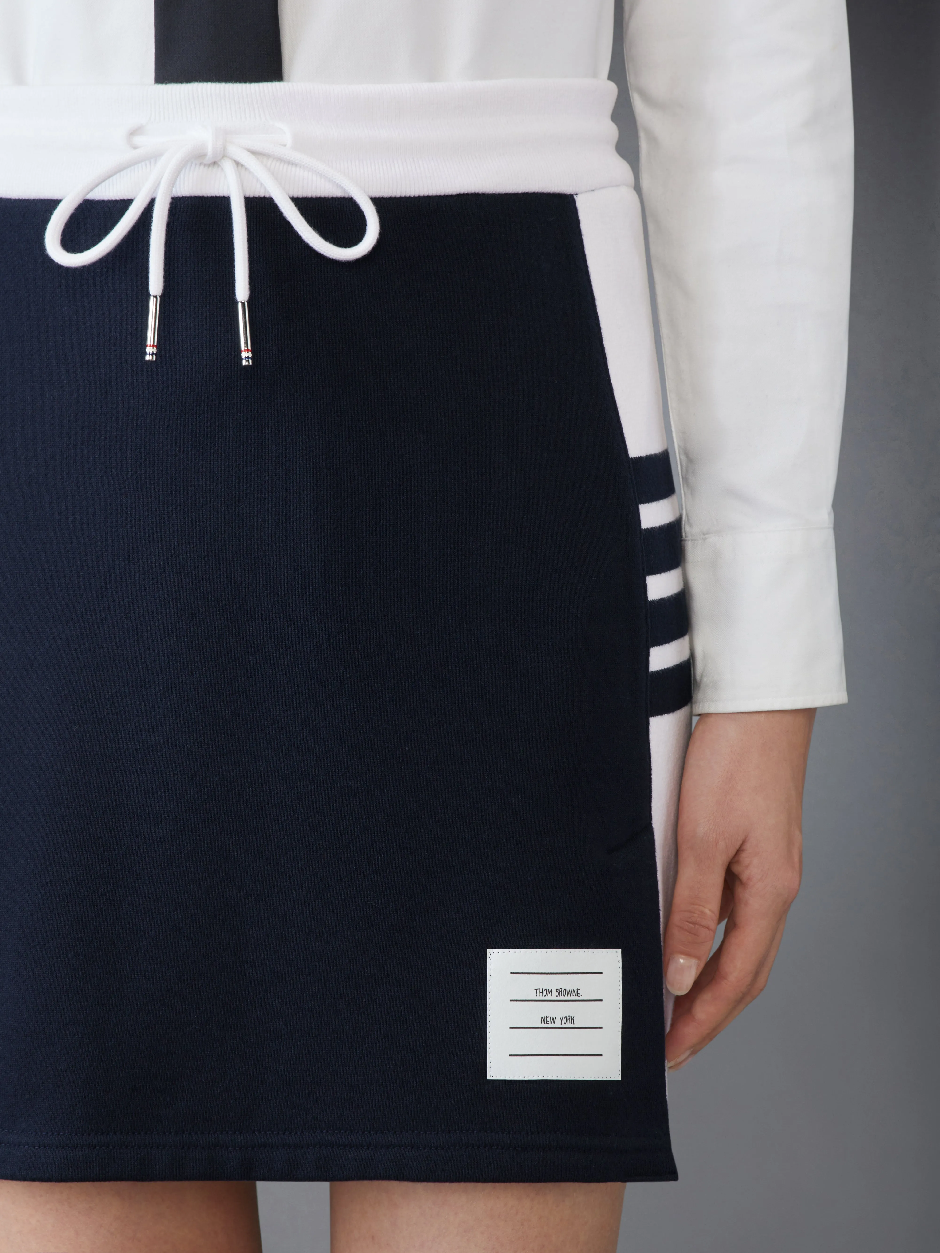 CLASSIC 4-BAR JERSEY MINI SKIRT sold by Thom Browne product image thumbnail 5