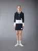 CLASSIC 4-BAR JERSEY MINI SKIRT sold by Thom Browne