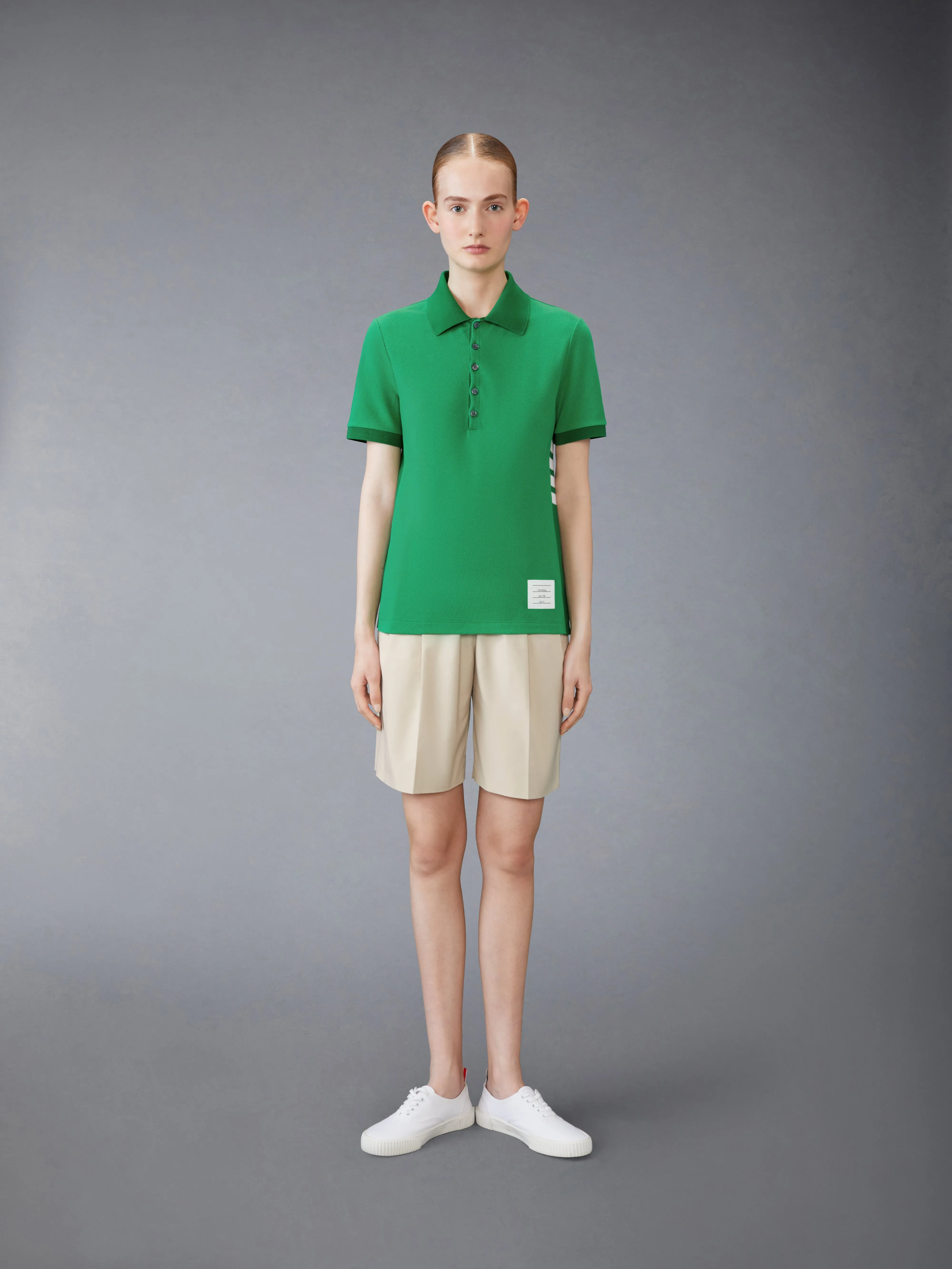 CLASSIC PIQUE 4-BAR POLO sold by Thom Browne product image thumbnail 3