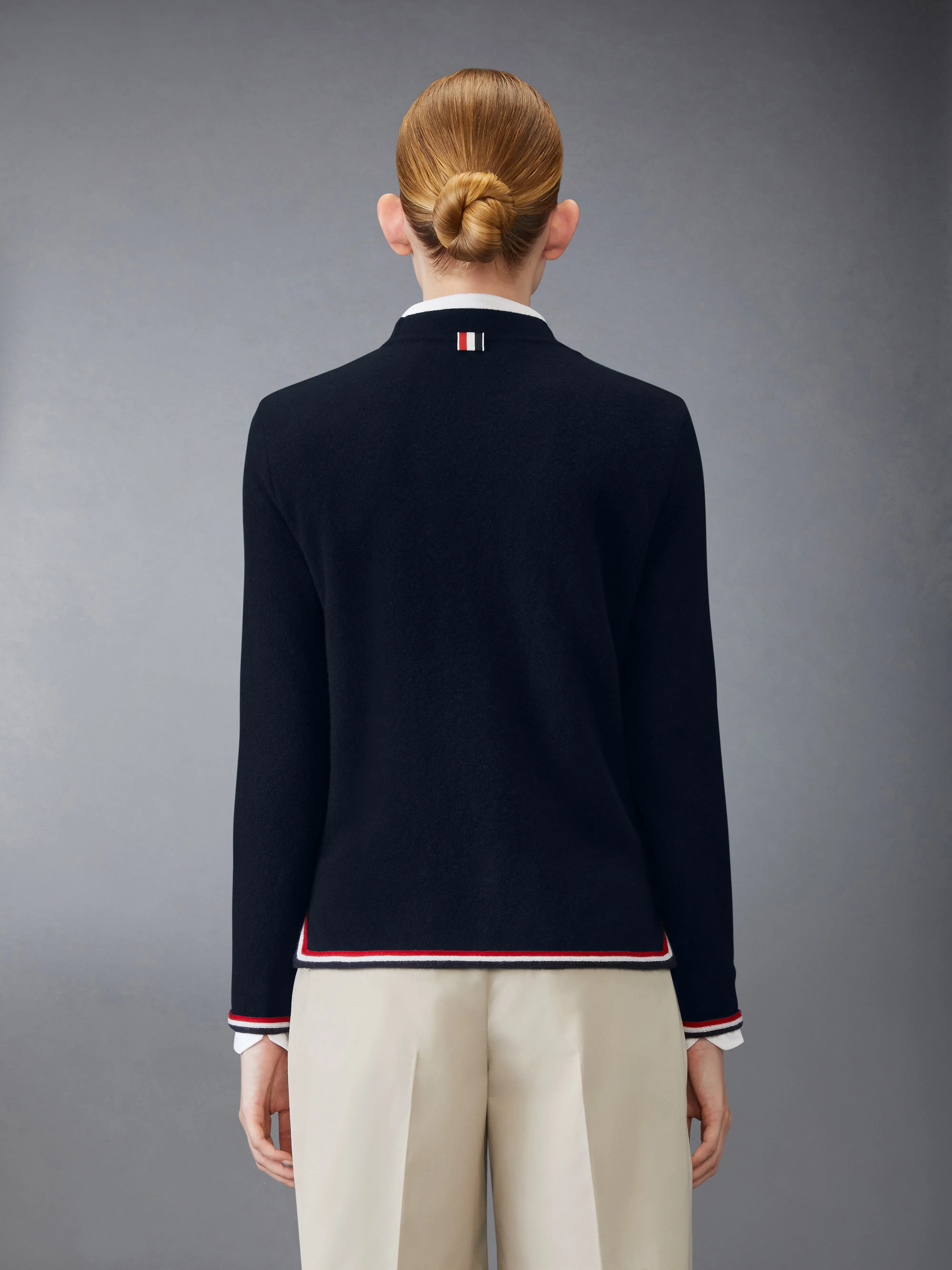 CASHMERE LONG SLEEVE TOP sold by Thom Browne product image thumbnail 2