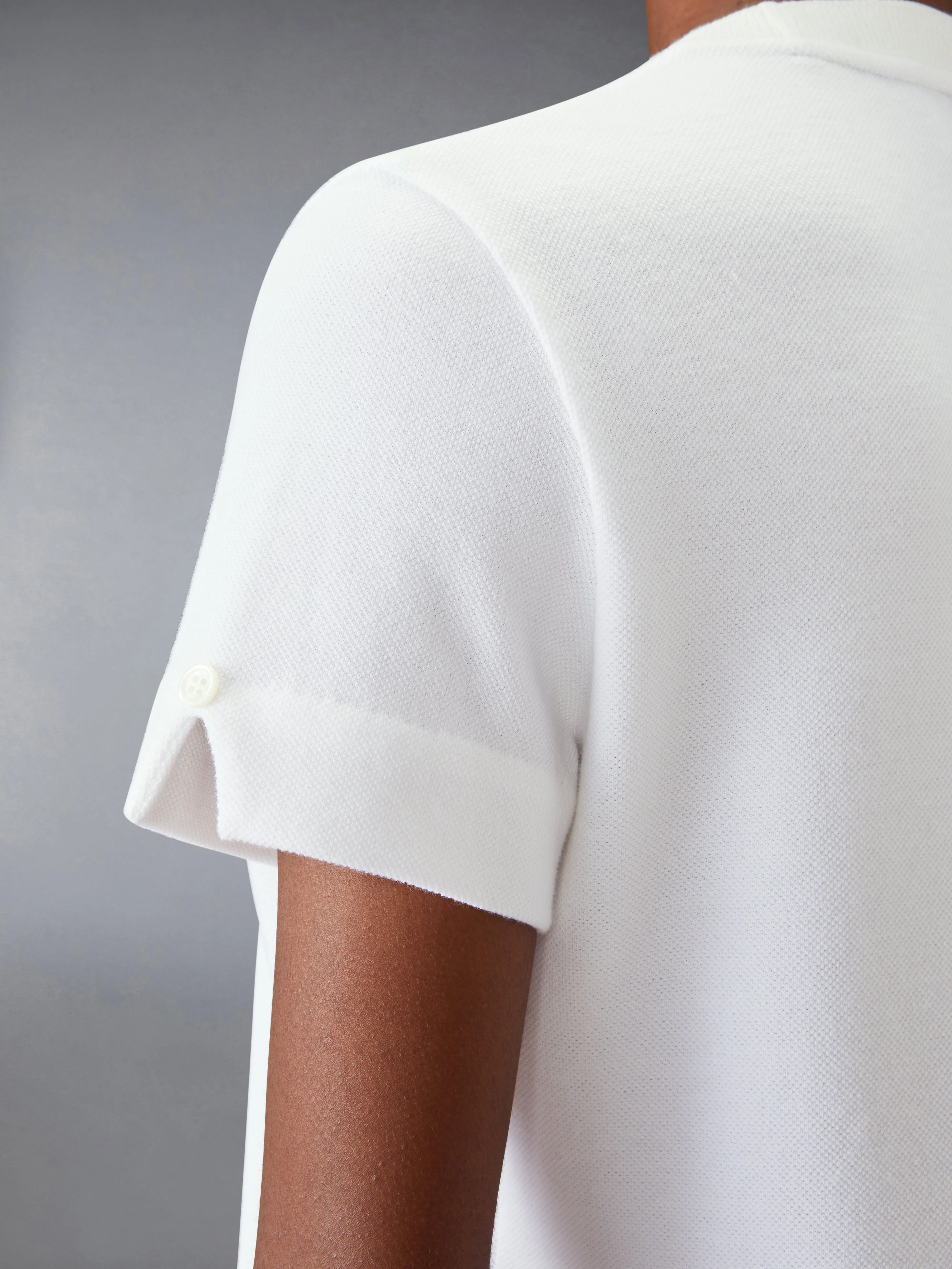 COTTON PIQUE TEE sold by Thom Browne product image thumbnail 5