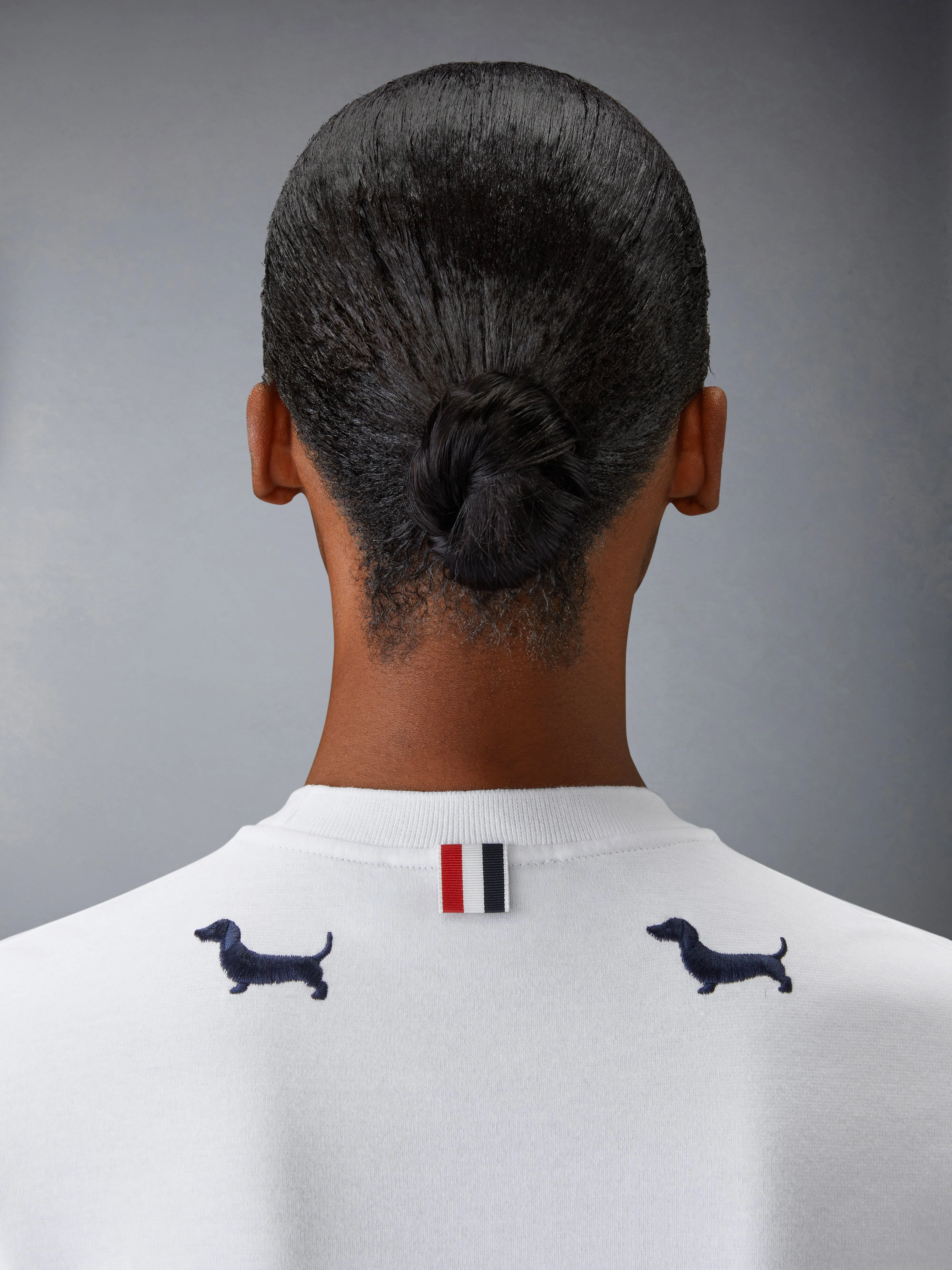 COTTON MILANO SHORT SLEEVE HECTOR TEE sold by Thom Browne product image thumbnail 5