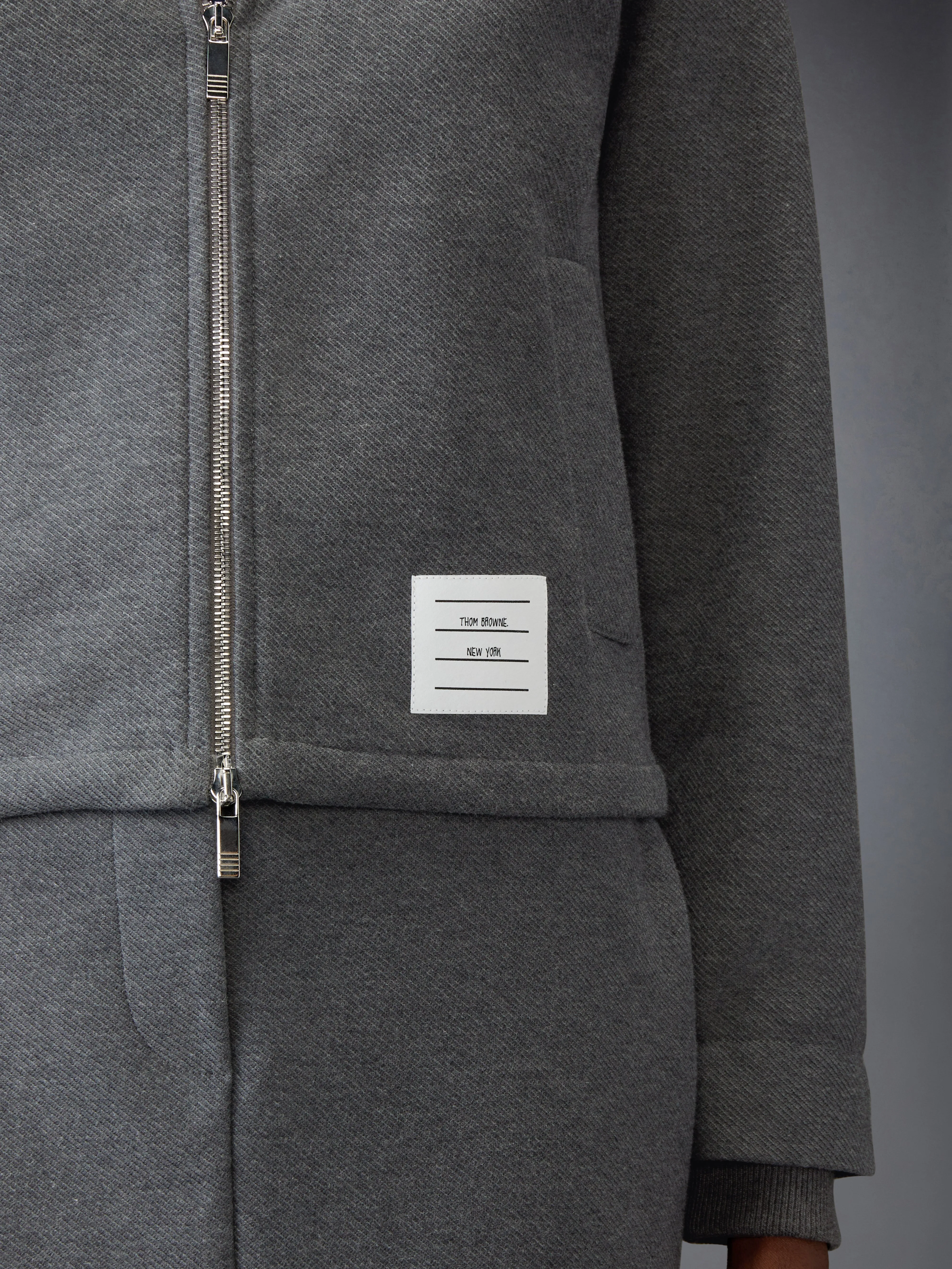 TECH TWILL ZIP UP JACKET sold by Thom Browne product image thumbnail 4