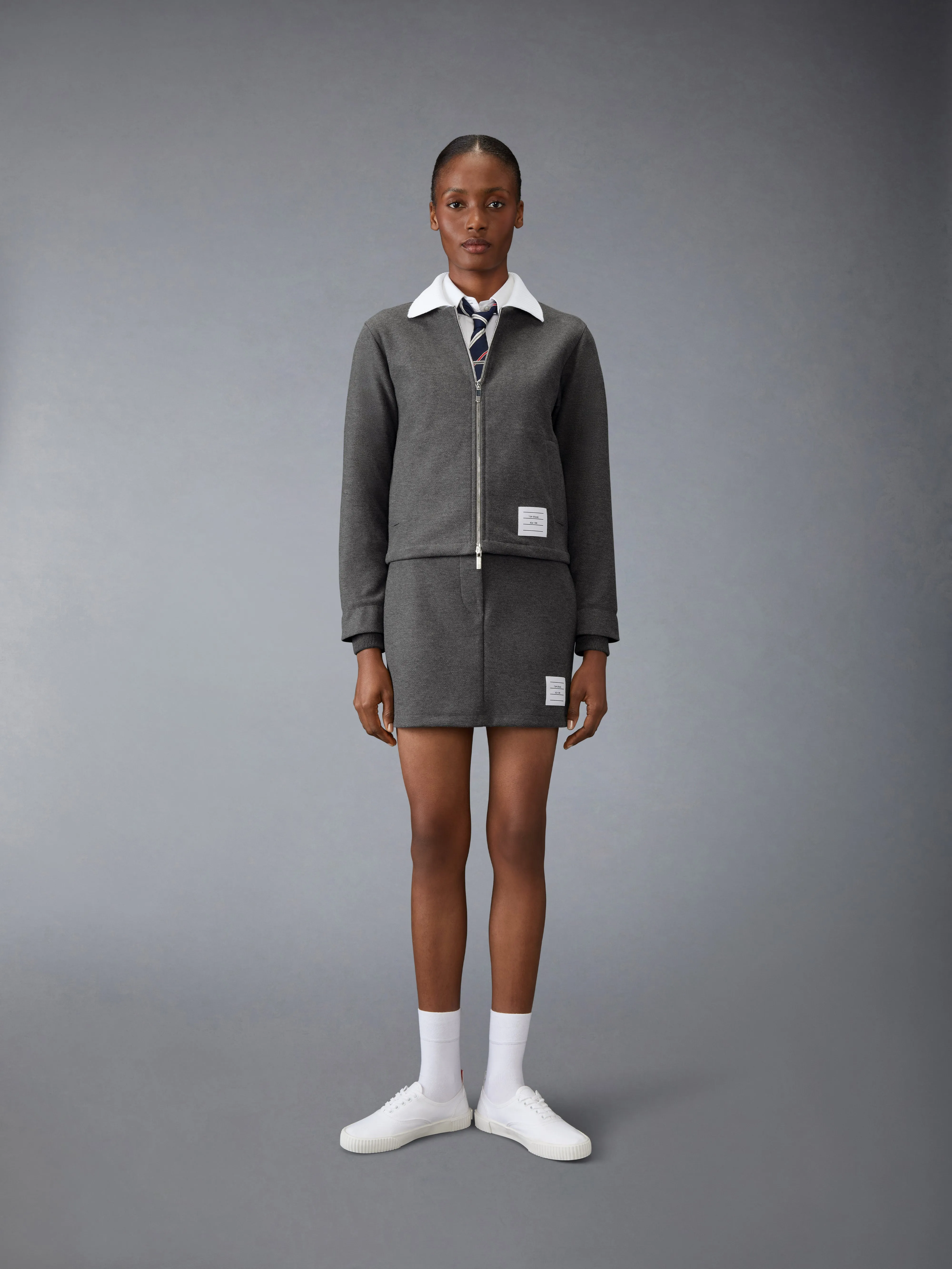 TECH TWILL ZIP UP JACKET sold by Thom Browne product image thumbnail 3