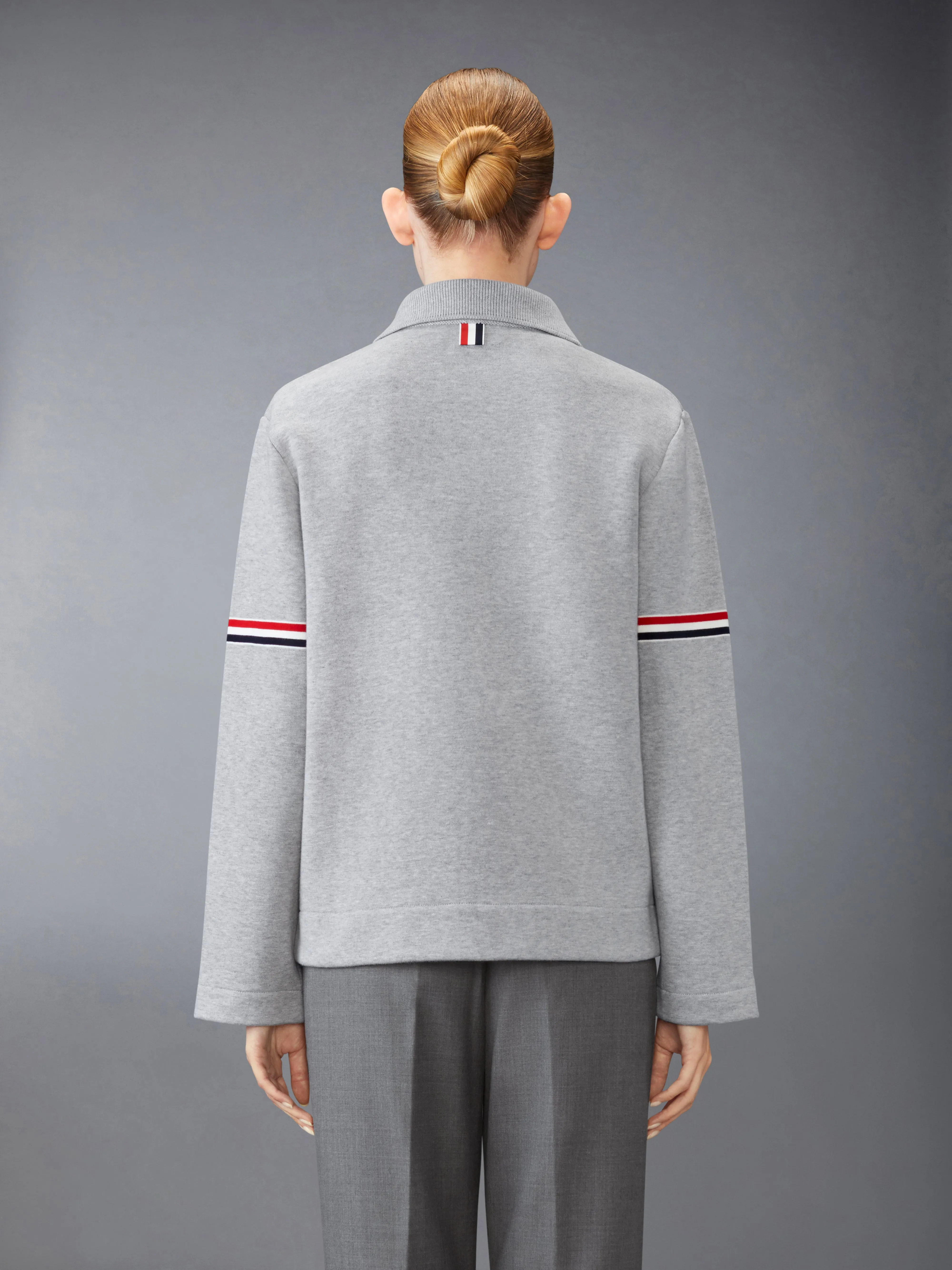 COTTON LOOPBACK WORK JACKET sold by Thom Browne product image thumbnail 2