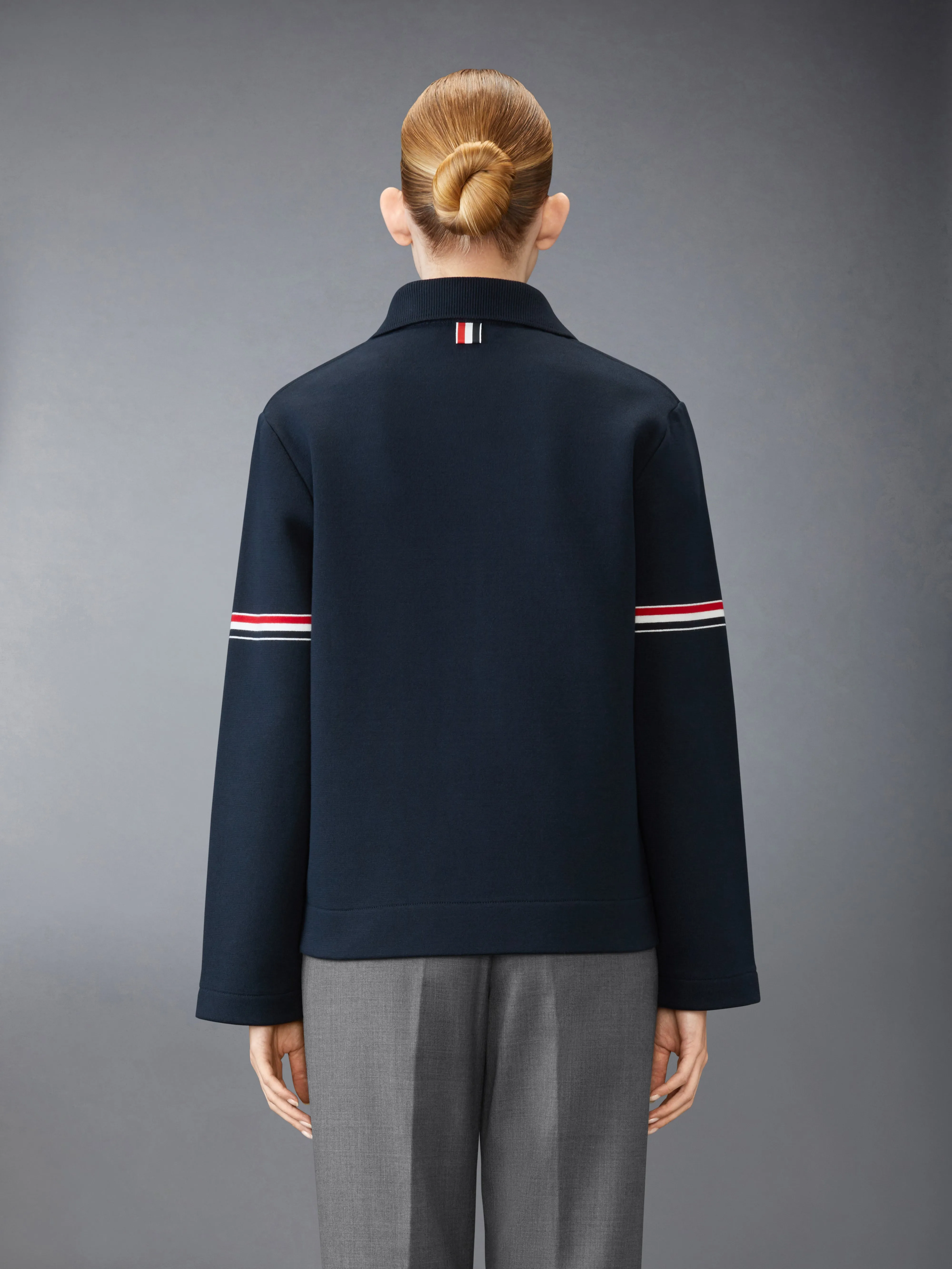 COTTON LOOPBACK WORK JACKET sold by Thom Browne product image thumbnail 2