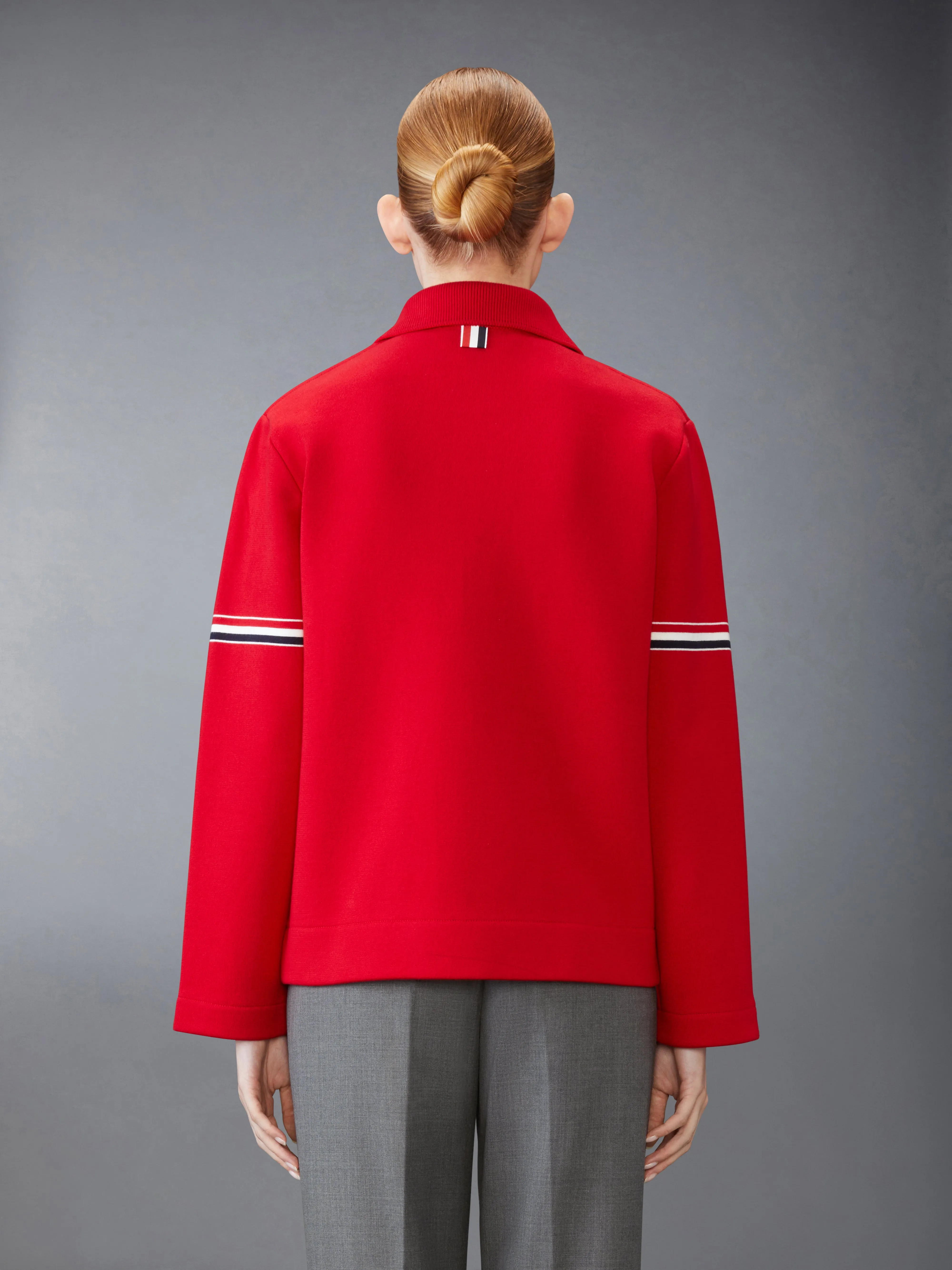 COTTON LOOPBACK WORK JACKET sold by Thom Browne product image thumbnail 2