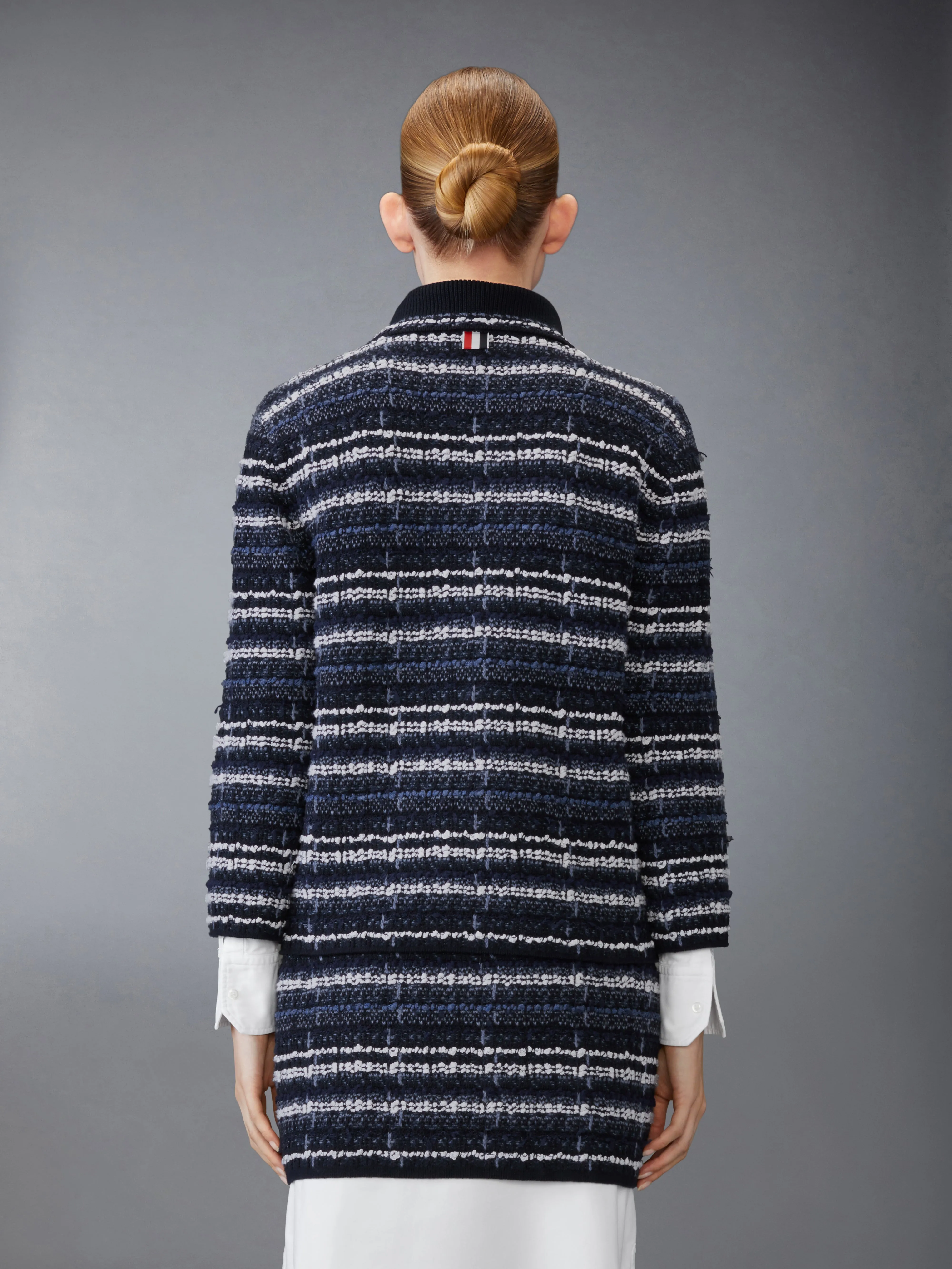 TWEED POLO JACKET sold by Thom Browne product image thumbnail 2