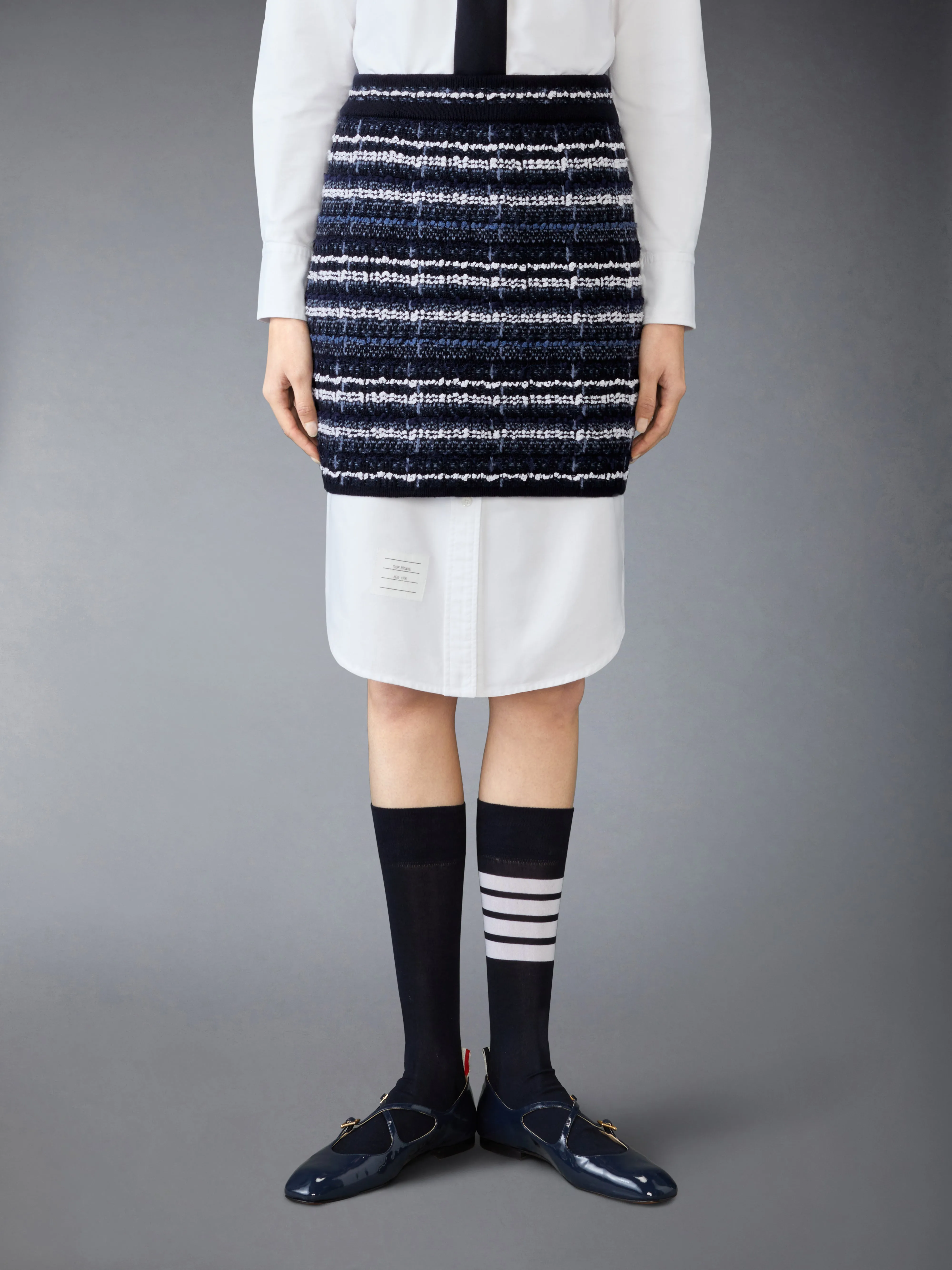 TWEED MINI SKIRT sold by Thom Browne
