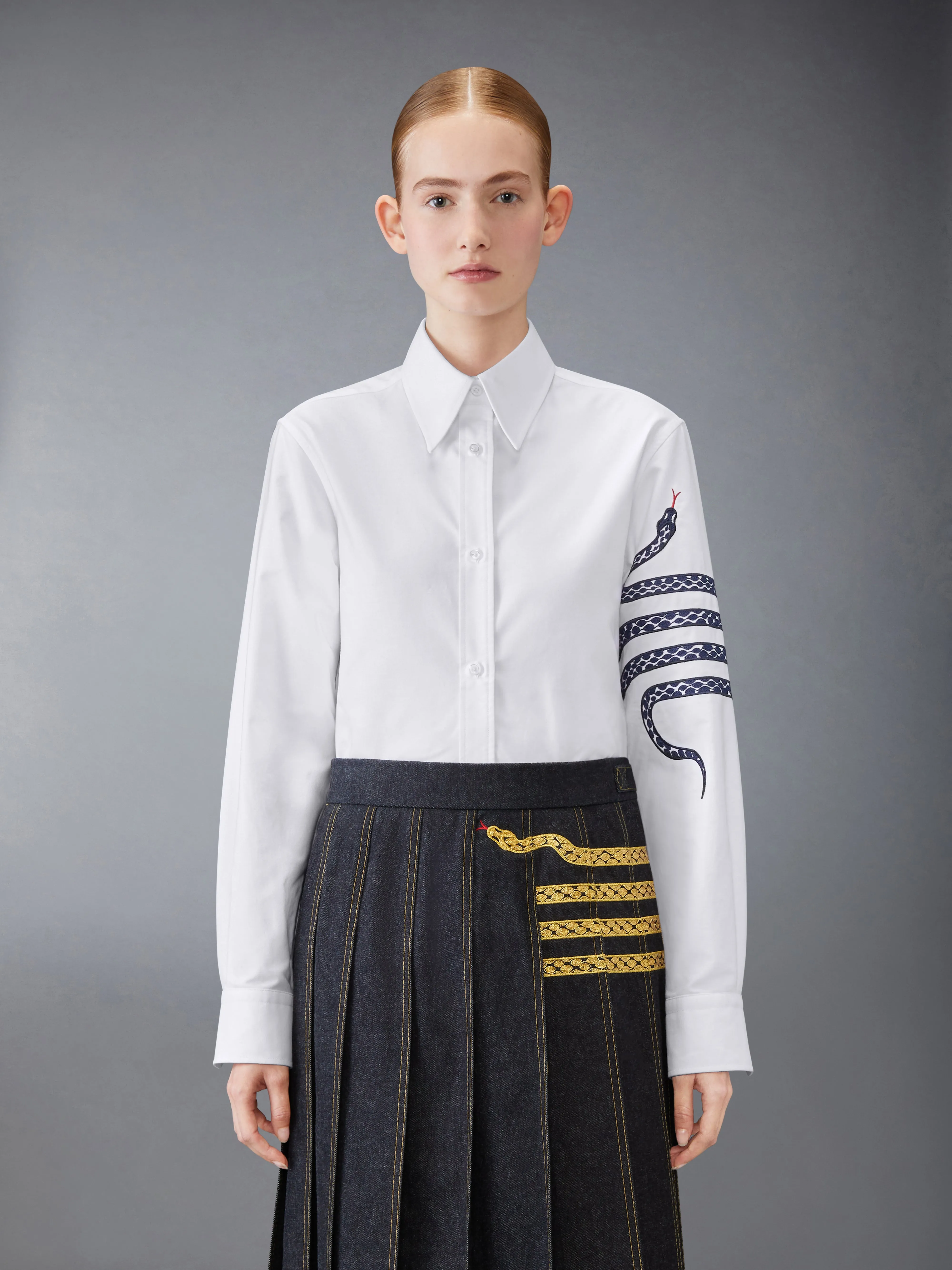 LUNAR NEW YEAR OXFORD SHIRT sold by Thom Browne