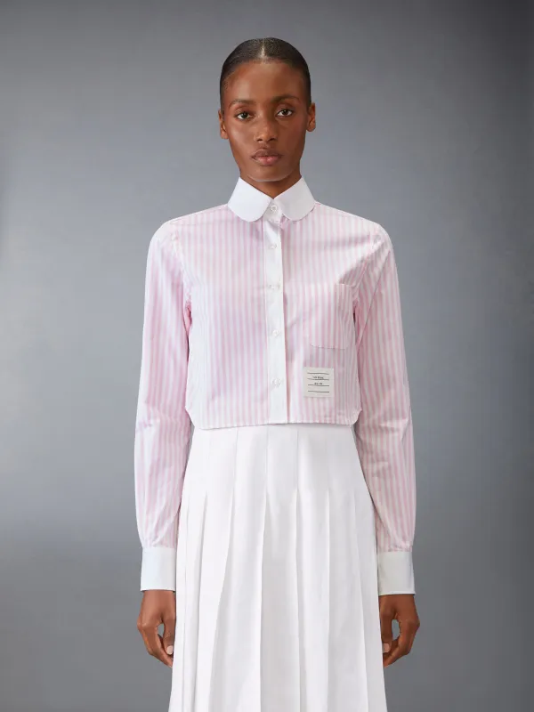CLASSIC POPLIN CROPPED SHIRT sold by Thom Browne