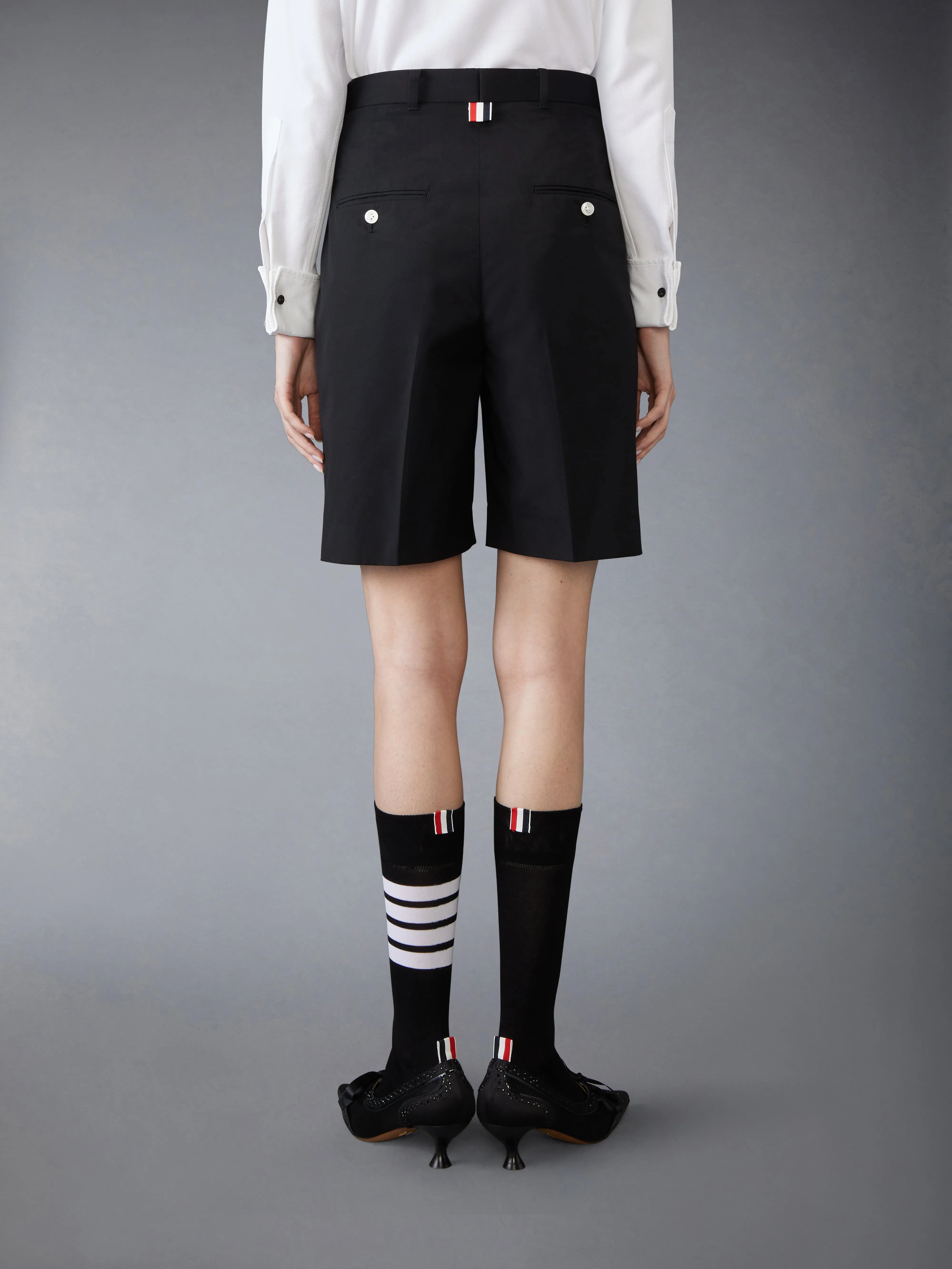 TYPEWRITER CLOTH DOUBLE PLEAT SHORTS sold by Thom Browne product image thumbnail 2