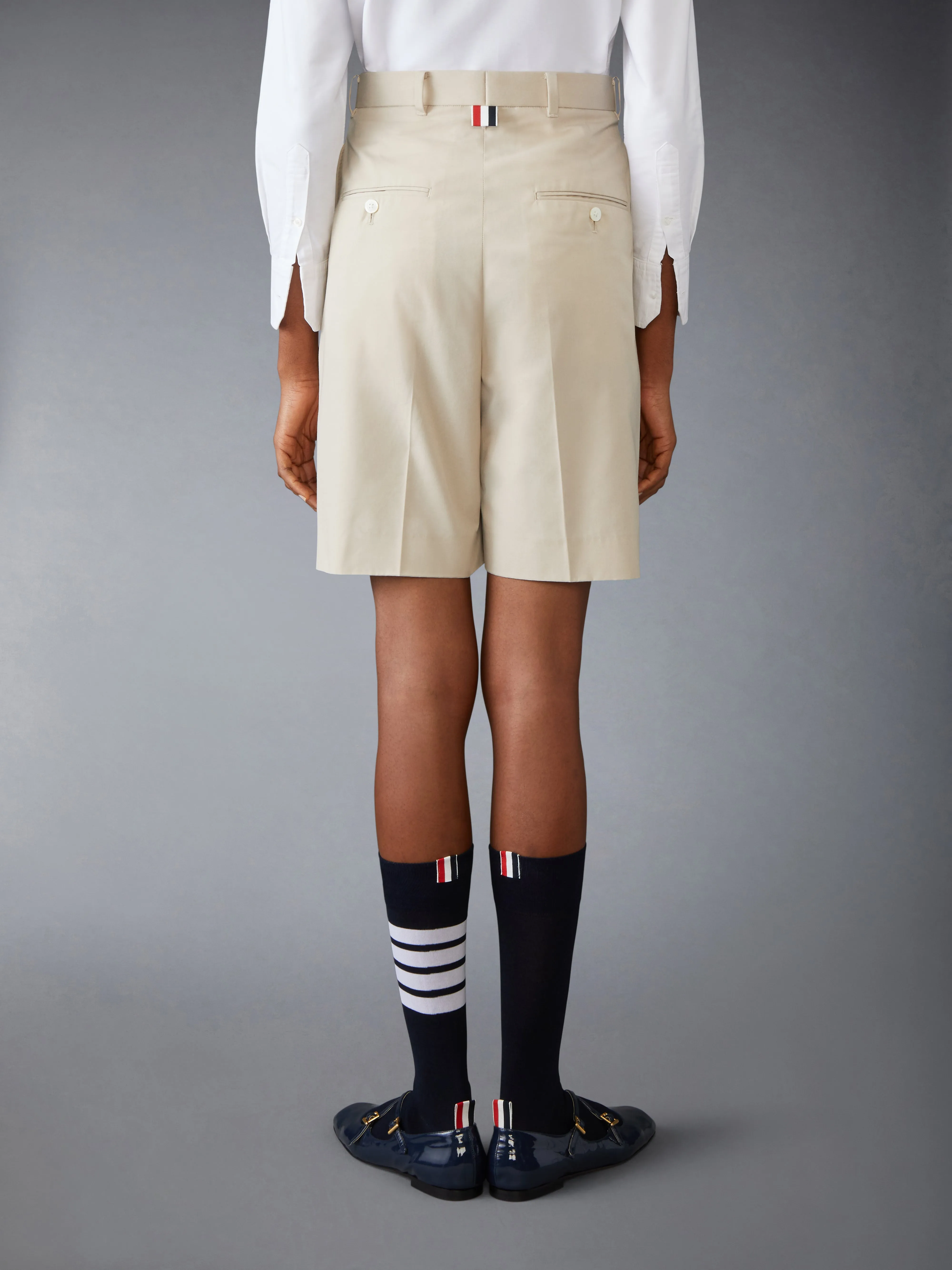 TYPEWRITER CLOTH DOUBLE PLEAT SHORTS sold by Thom Browne product image thumbnail 2