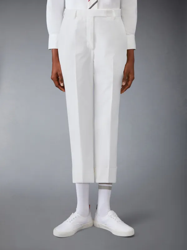 TYPEWRITER CLOTH HIGH WAISTED TROUSER sold by Thom Browne