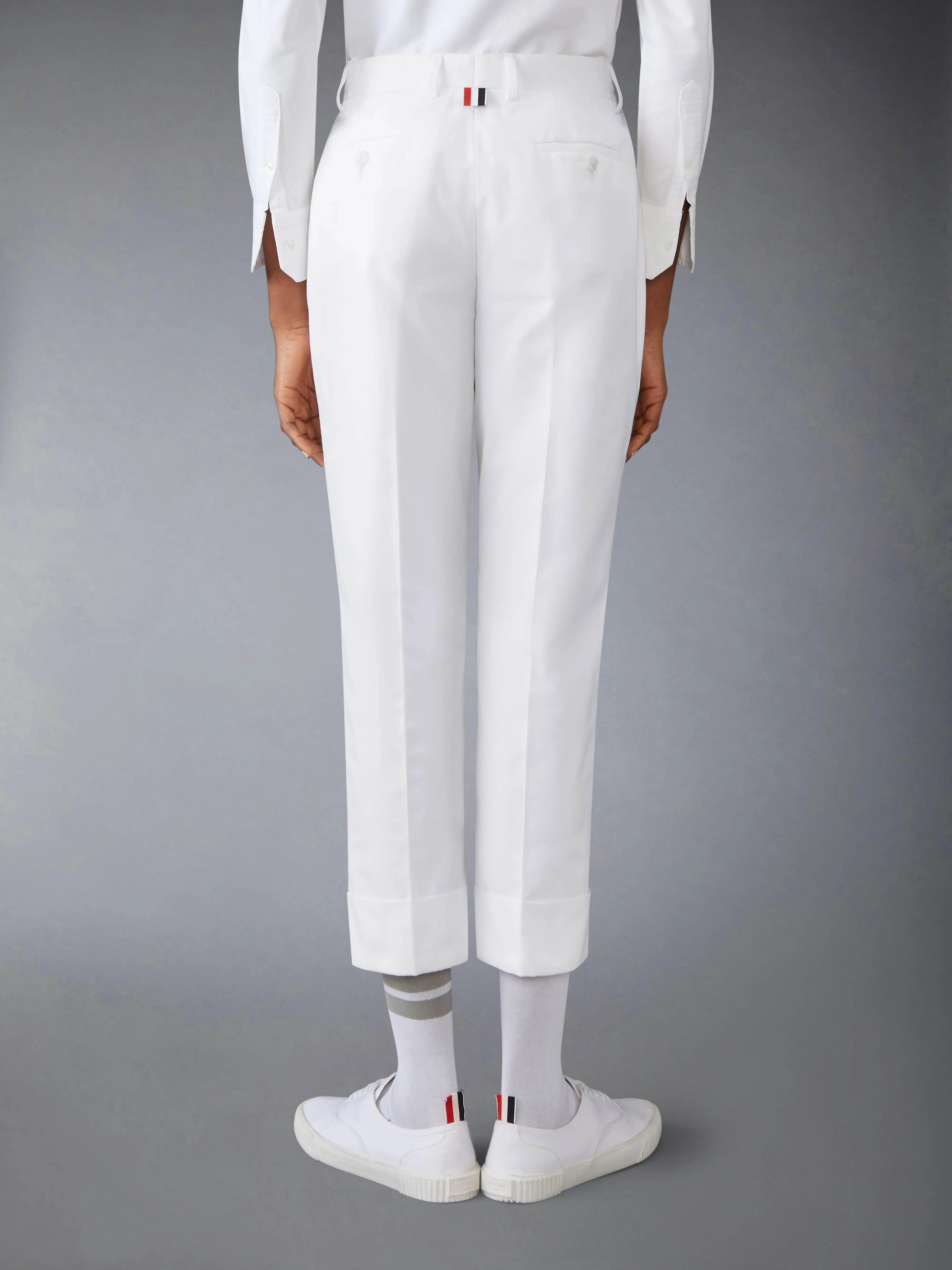 TYPEWRITER CLOTH HIGH WAISTED TROUSER sold by Thom Browne product image thumbnail 2
