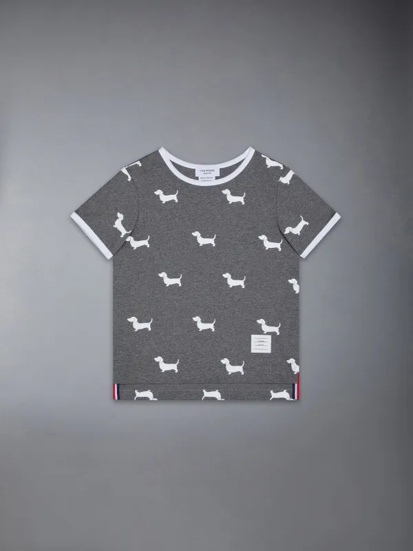 JERSEY HECTOR RINGER TEE sold by Thom Browne