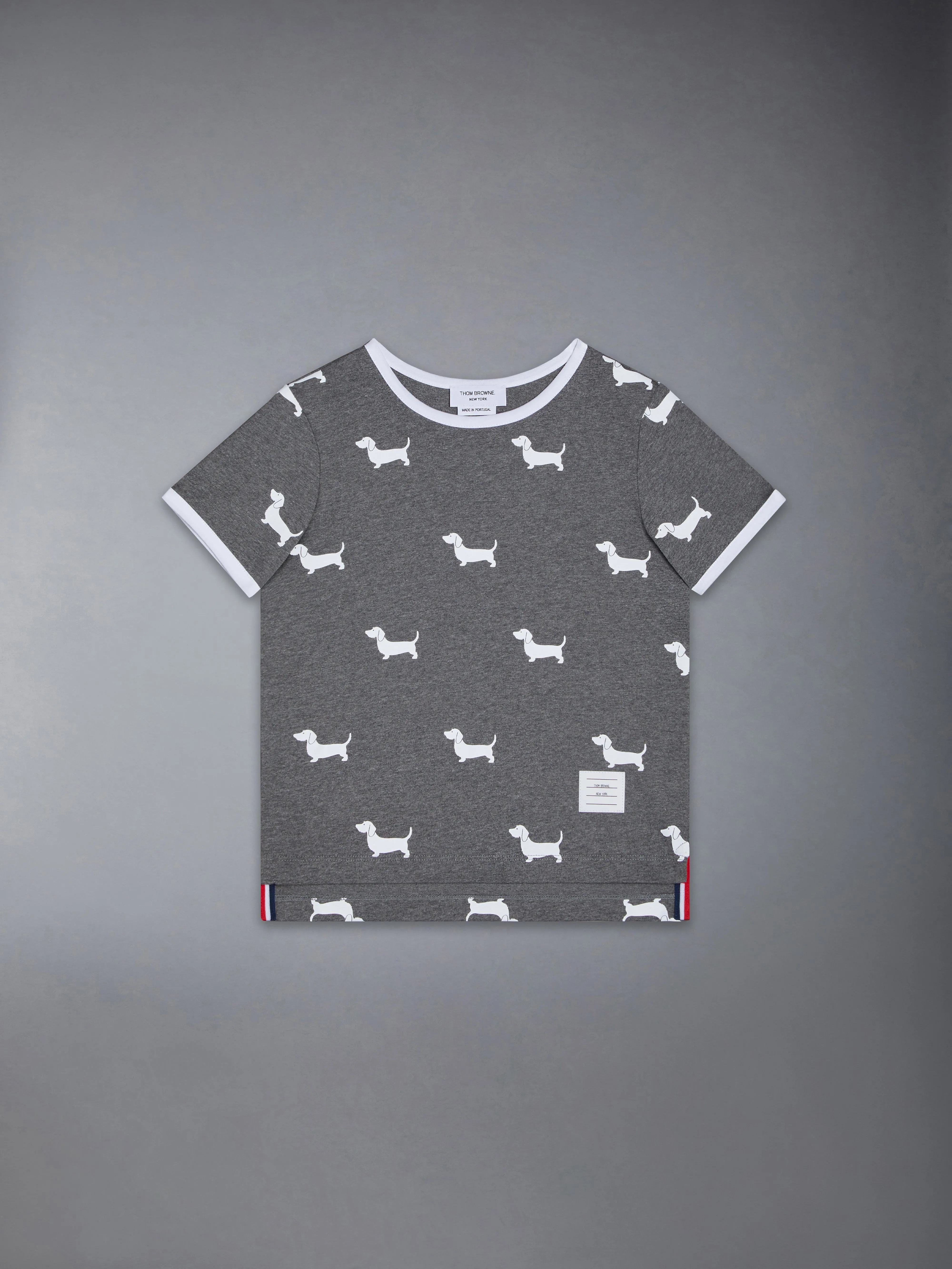 JERSEY HECTOR RINGER TEE sold by Thom Browne