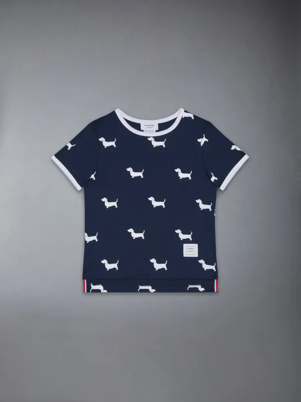 JERSEY HECTOR RINGER TEE sold by Thom Browne