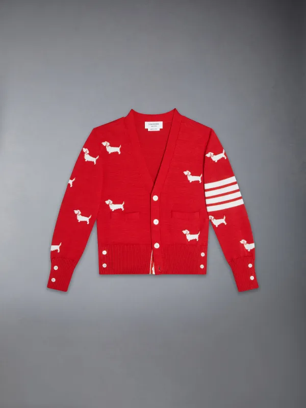 COTTON 4-BAR HECTOR CARDIGAN sold by Thom Browne