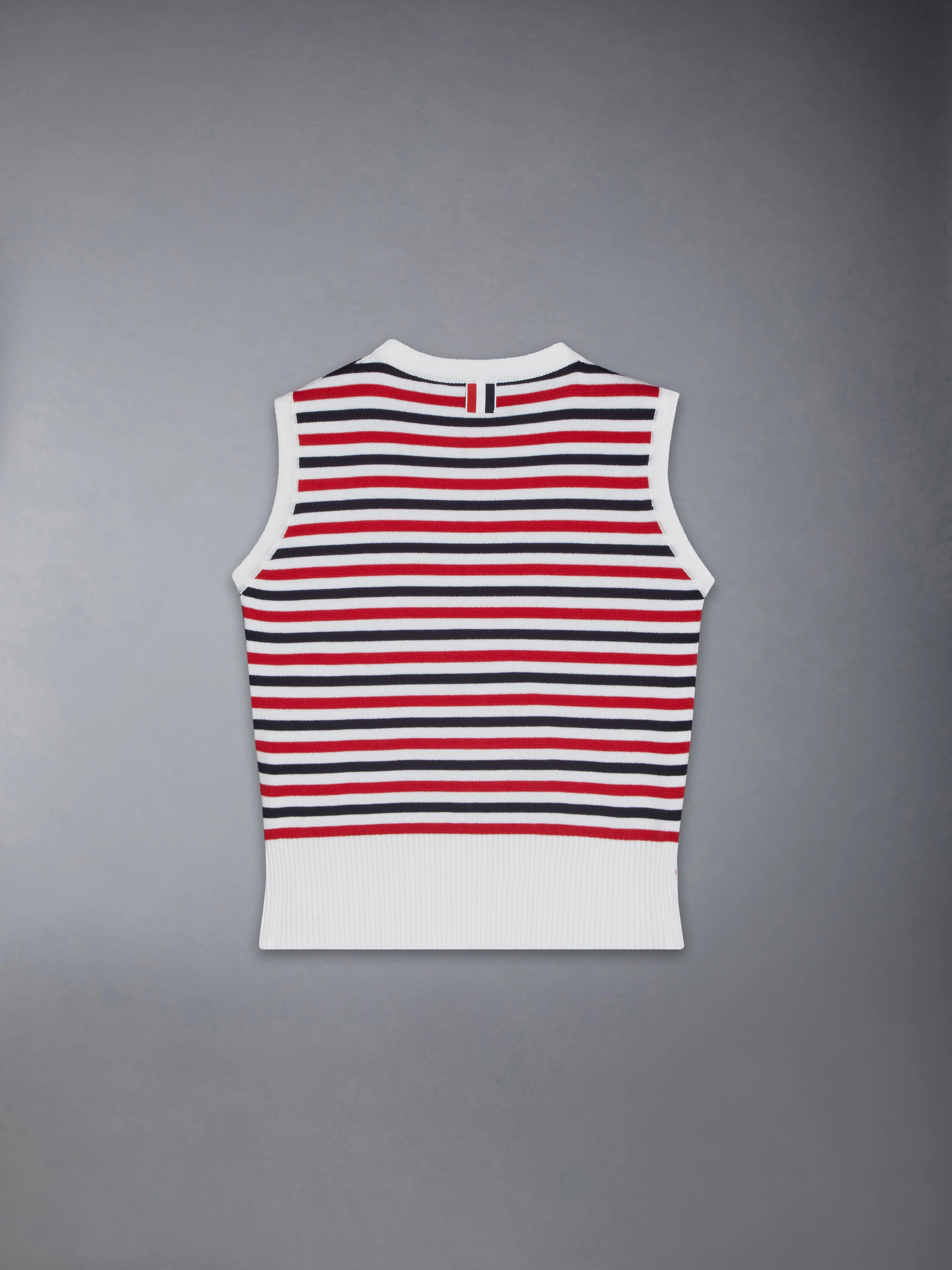 CLASSIC COTTON SLEEVELESS PULLOVER sold by Thom Browne product image thumbnail 2
