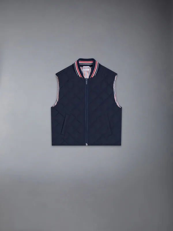 POLY TWILL QUILTED DOWN VEST sold by Thom Browne