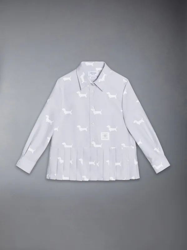 OXFORD PLEATED BOTTOM SHIRT sold by Thom Browne