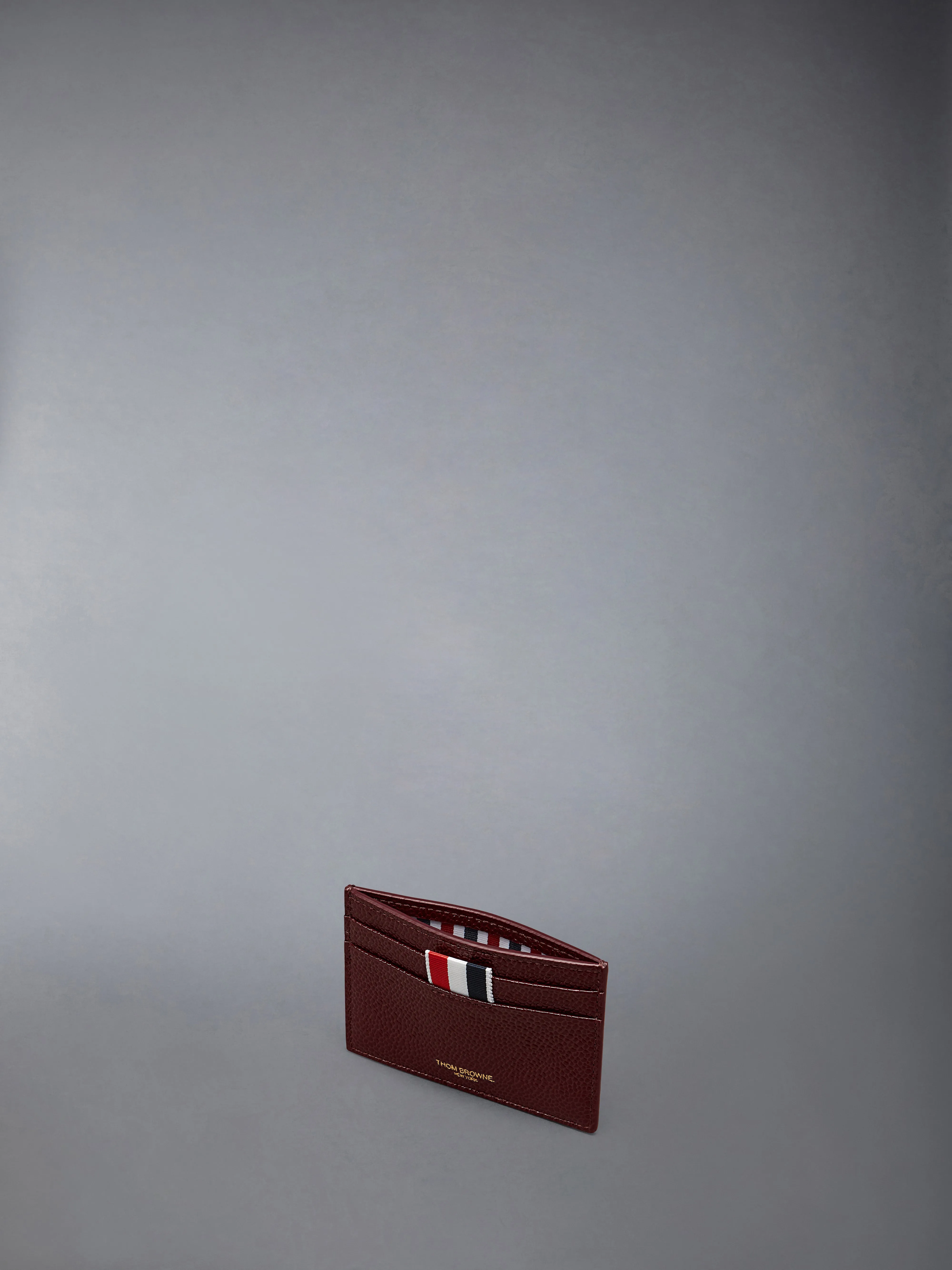 LUCIDO LEATHER SINGLE CARD HOLDER sold by Thom Browne product image thumbnail 3
