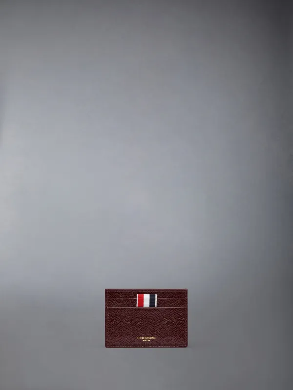 LUCIDO LEATHER SINGLE CARD HOLDER sold by Thom Browne