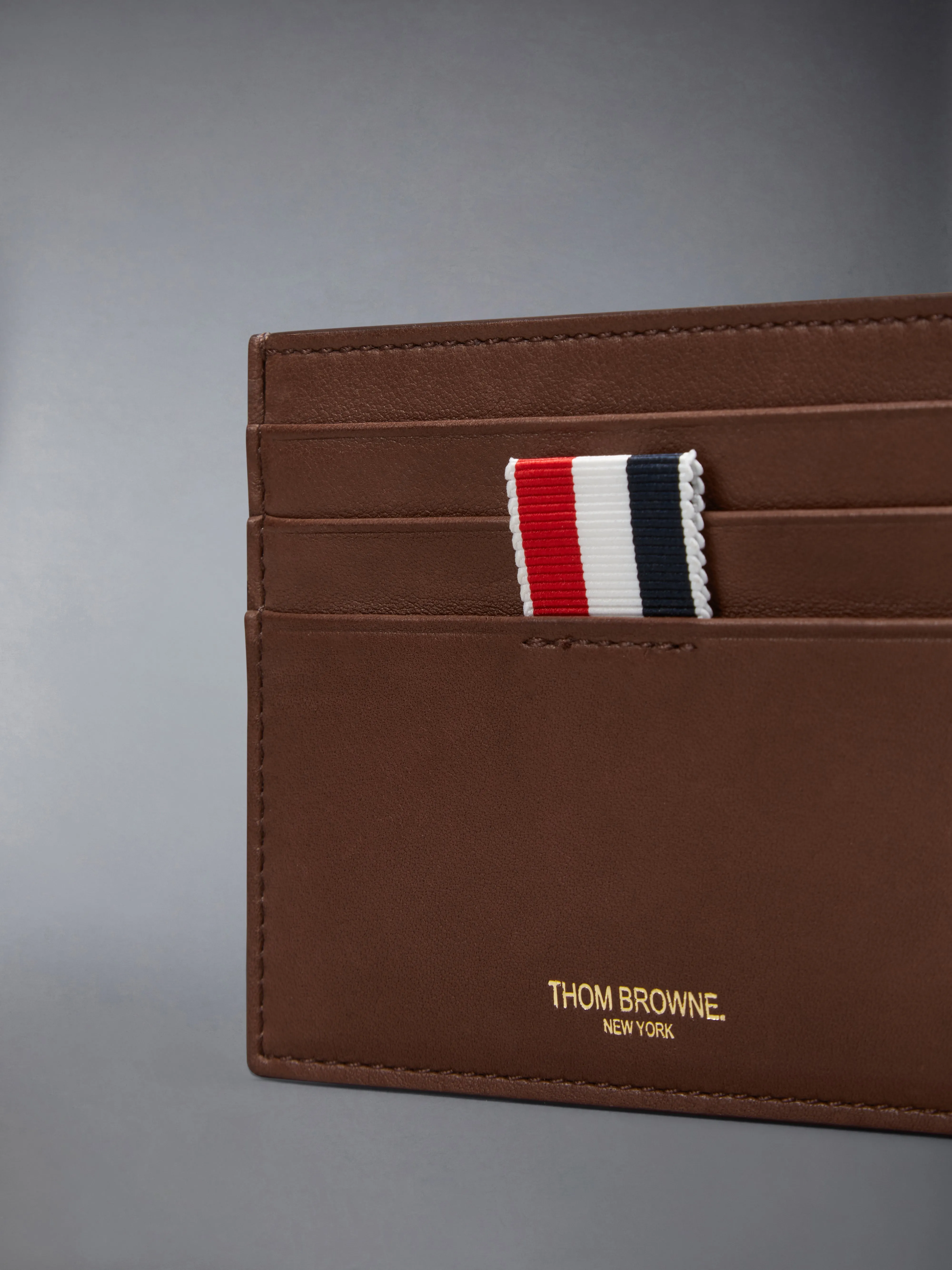 SOFT CALF LEATHER DOUBLE CARD HOLDER sold by Thom Browne product image thumbnail 4