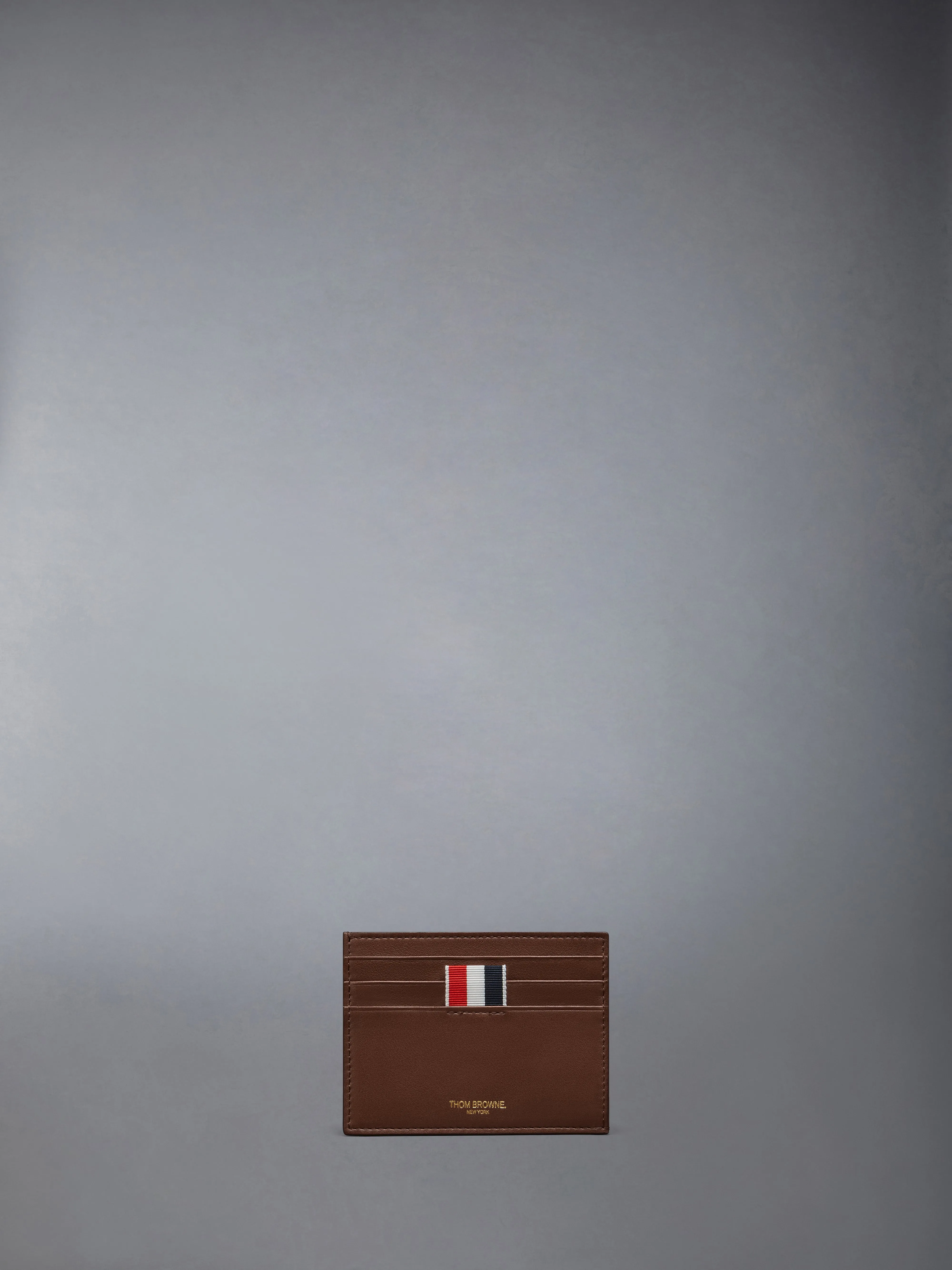 SOFT CALF LEATHER DOUBLE CARD HOLDER sold by Thom Browne