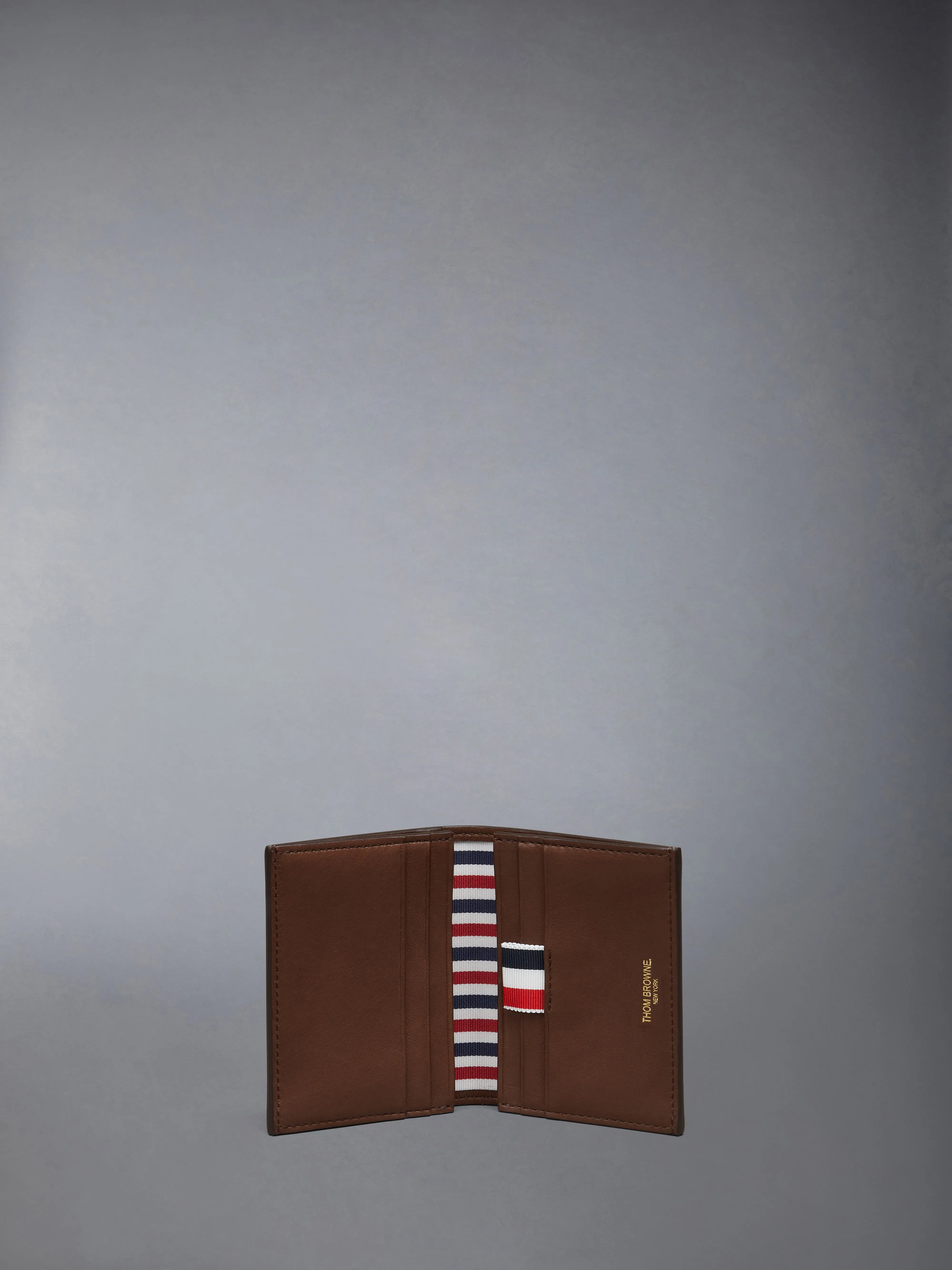 SOFT CALF LEATHER SINGLE CARD HOLDER sold by Thom Browne product image thumbnail 3