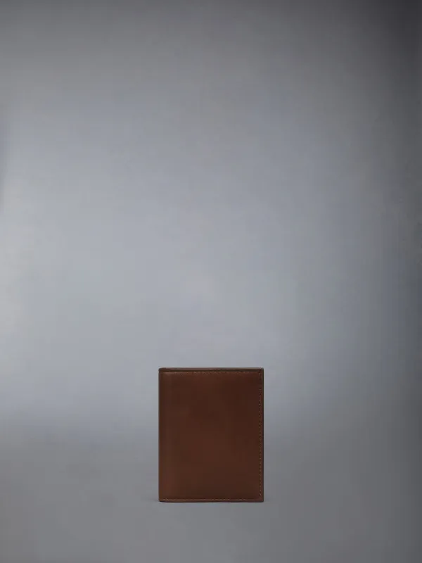 SOFT CALF LEATHER SINGLE CARD HOLDER sold by Thom Browne