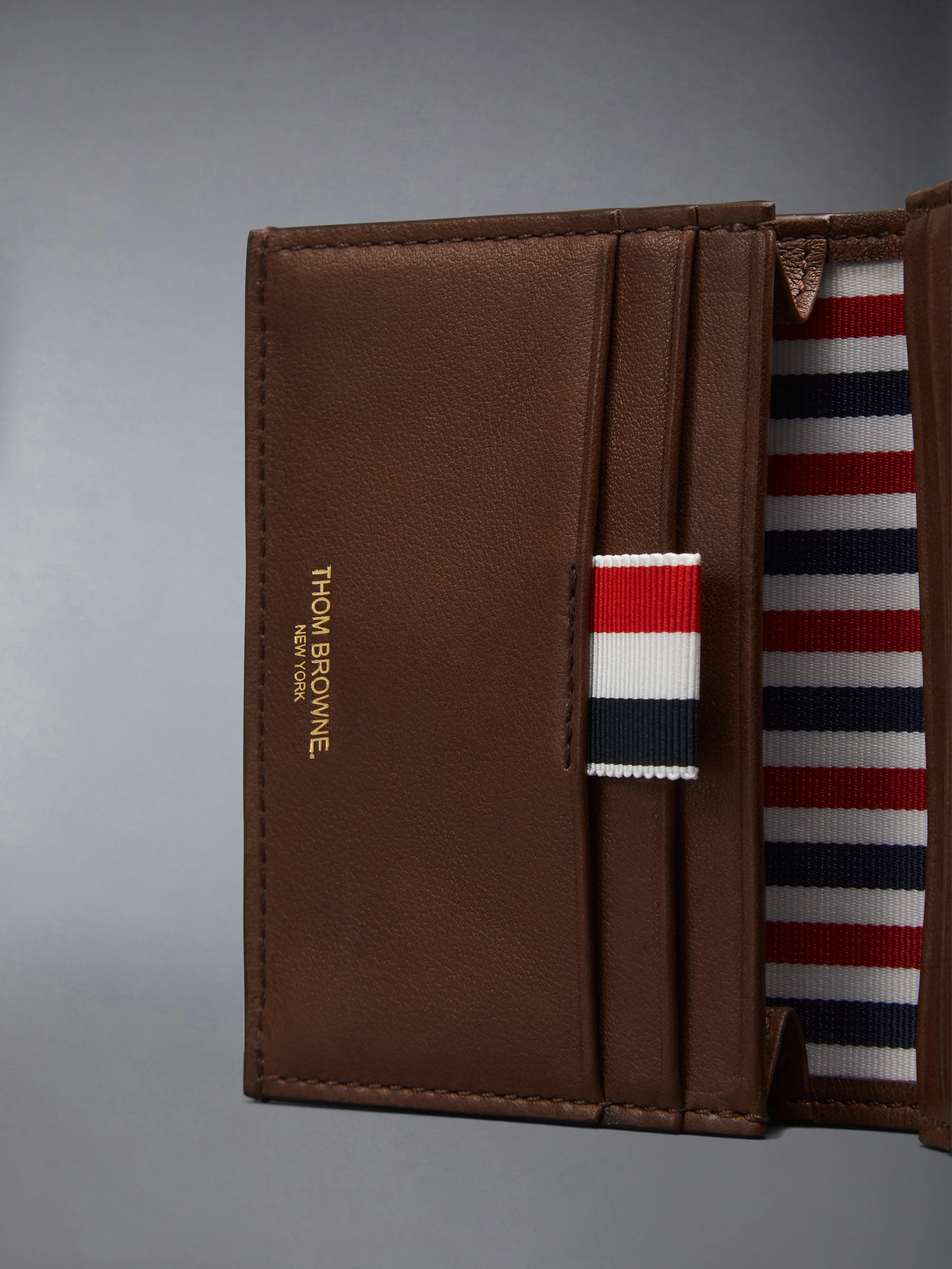 SOFT CALF LEATHER SINGLE CARD HOLDER sold by Thom Browne product image thumbnail 4