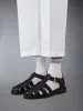 PEBBLE GRAIN LEATHER FISHERMAN SANDAL sold by Thom Browne