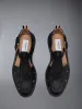 PEBBLE GRAIN LEATHER FISHERMAN SANDAL sold by Thom Browne