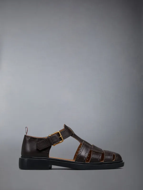 CLASSIC CALF LEATHER FISHERMAN SANDAL sold by Thom Browne