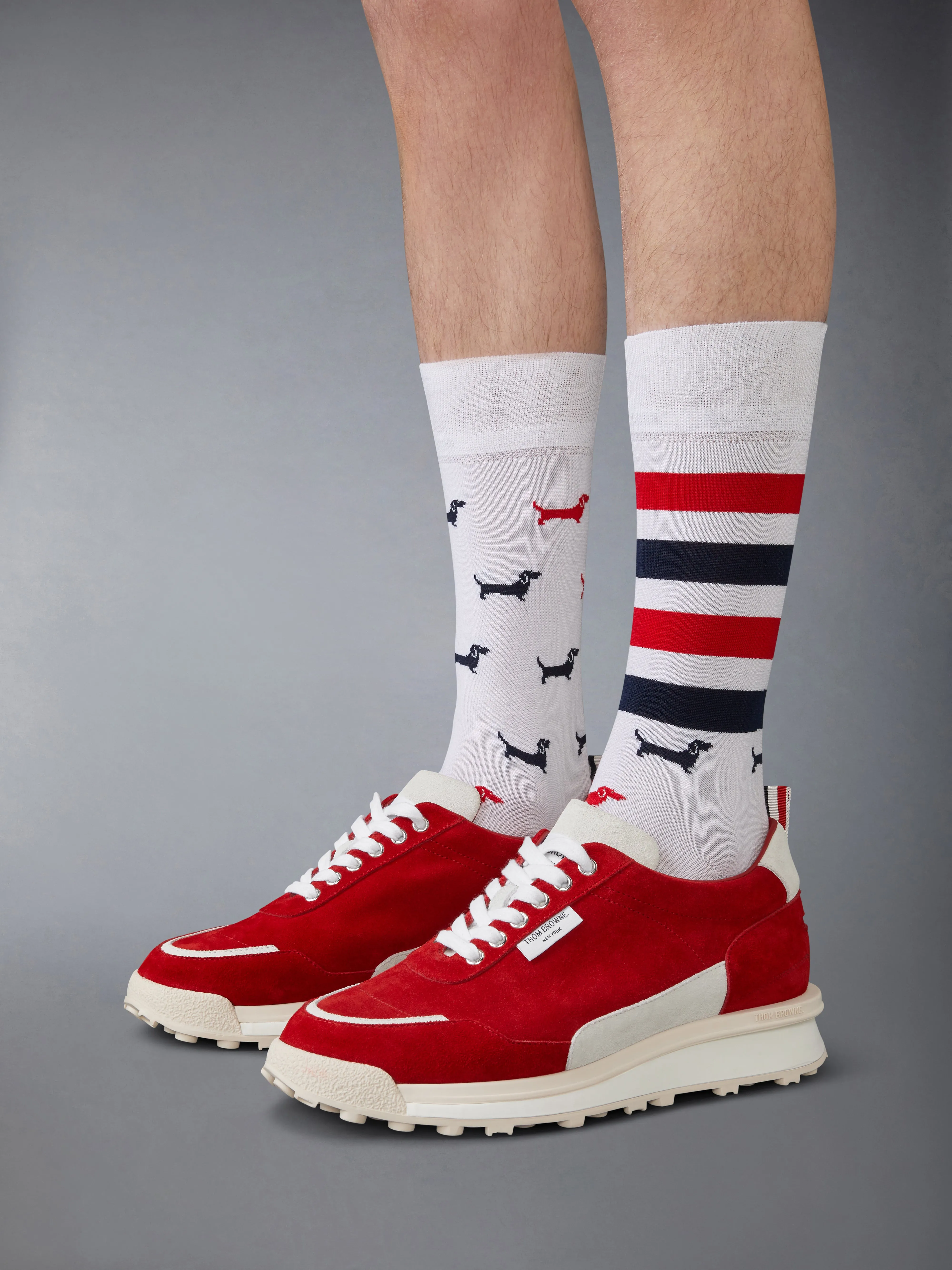 CALF SUEDE ALUMNI SNEAKERS sold by Thom Browne product image thumbnail 4