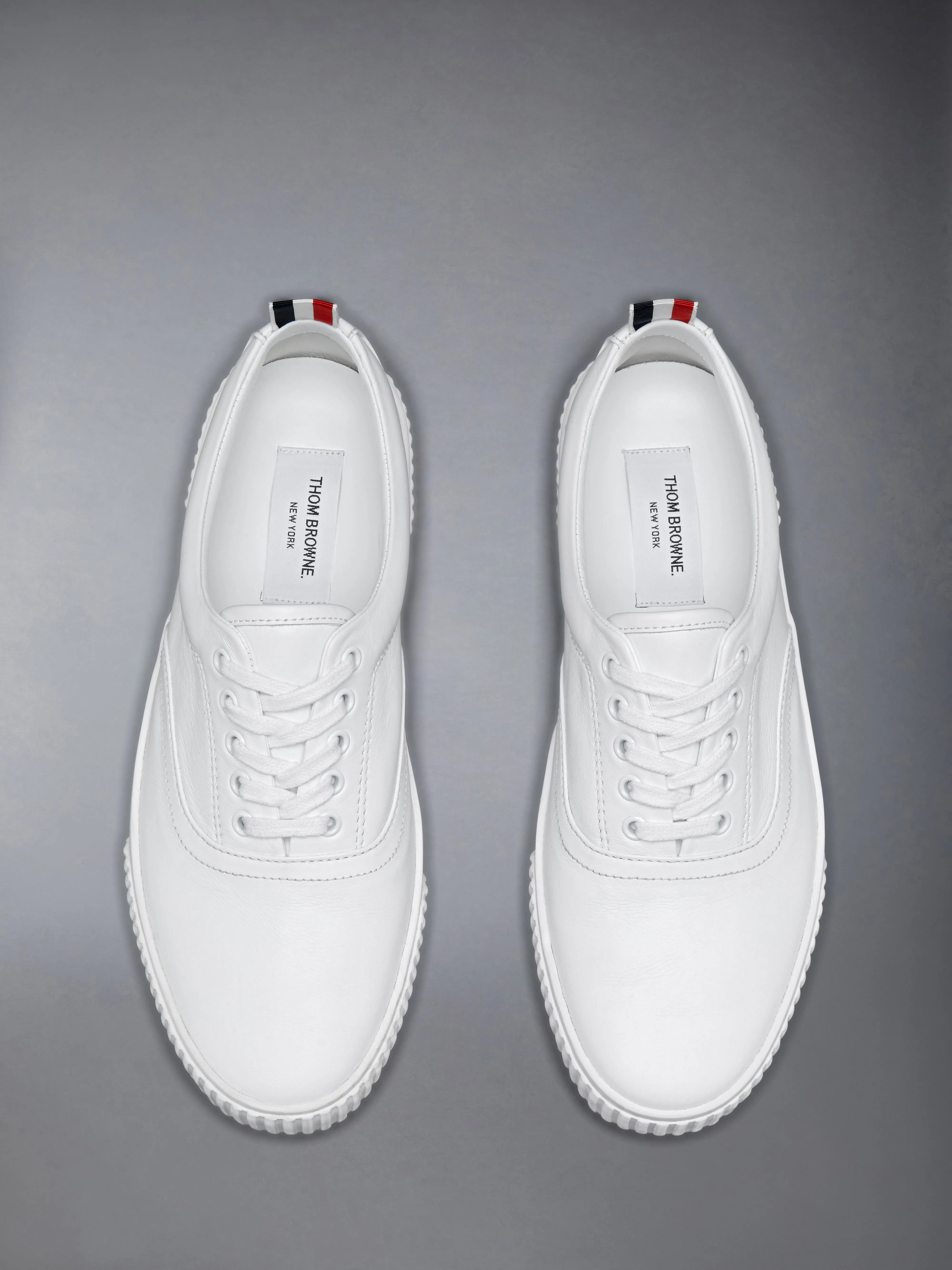 VITELLO CALF LEATHER HERITAGE SNEAKERS sold by Thom Browne product image thumbnail 5