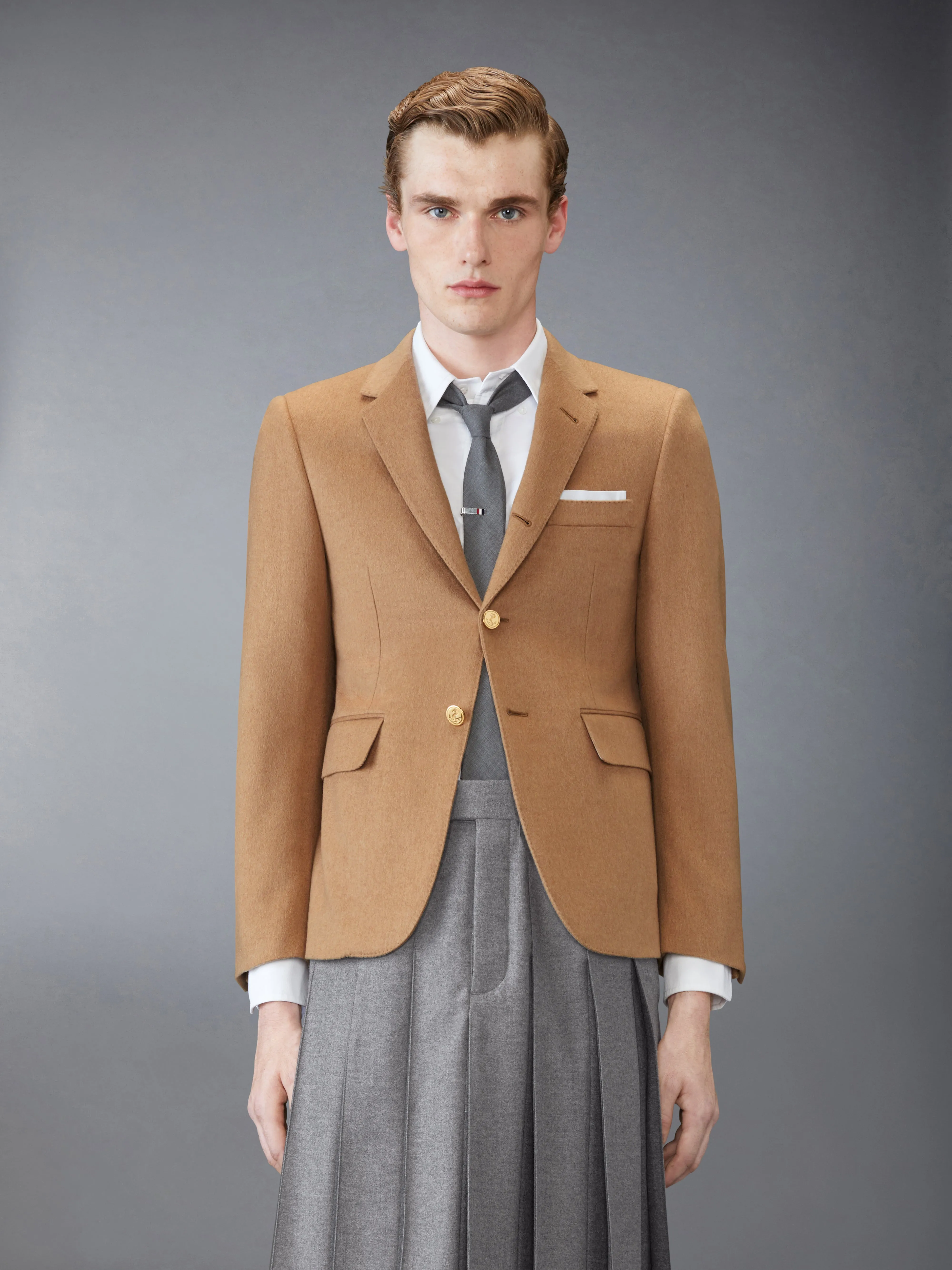 CLASSIC CAMEL HAIR SPORTCOAT sold by Thom Browne