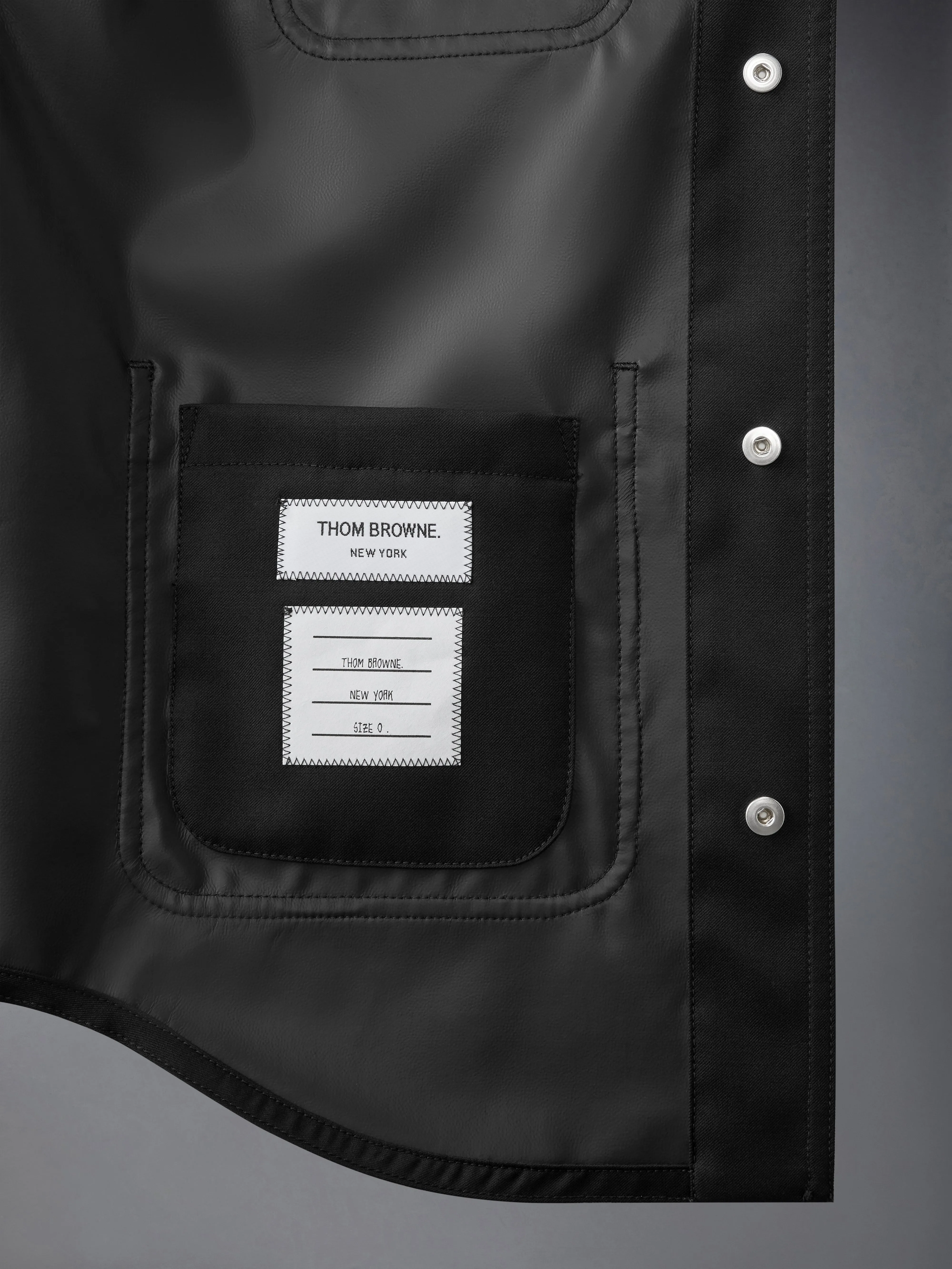 WOOL TWILL UTILITY JACKET sold by Thom Browne product image thumbnail 4