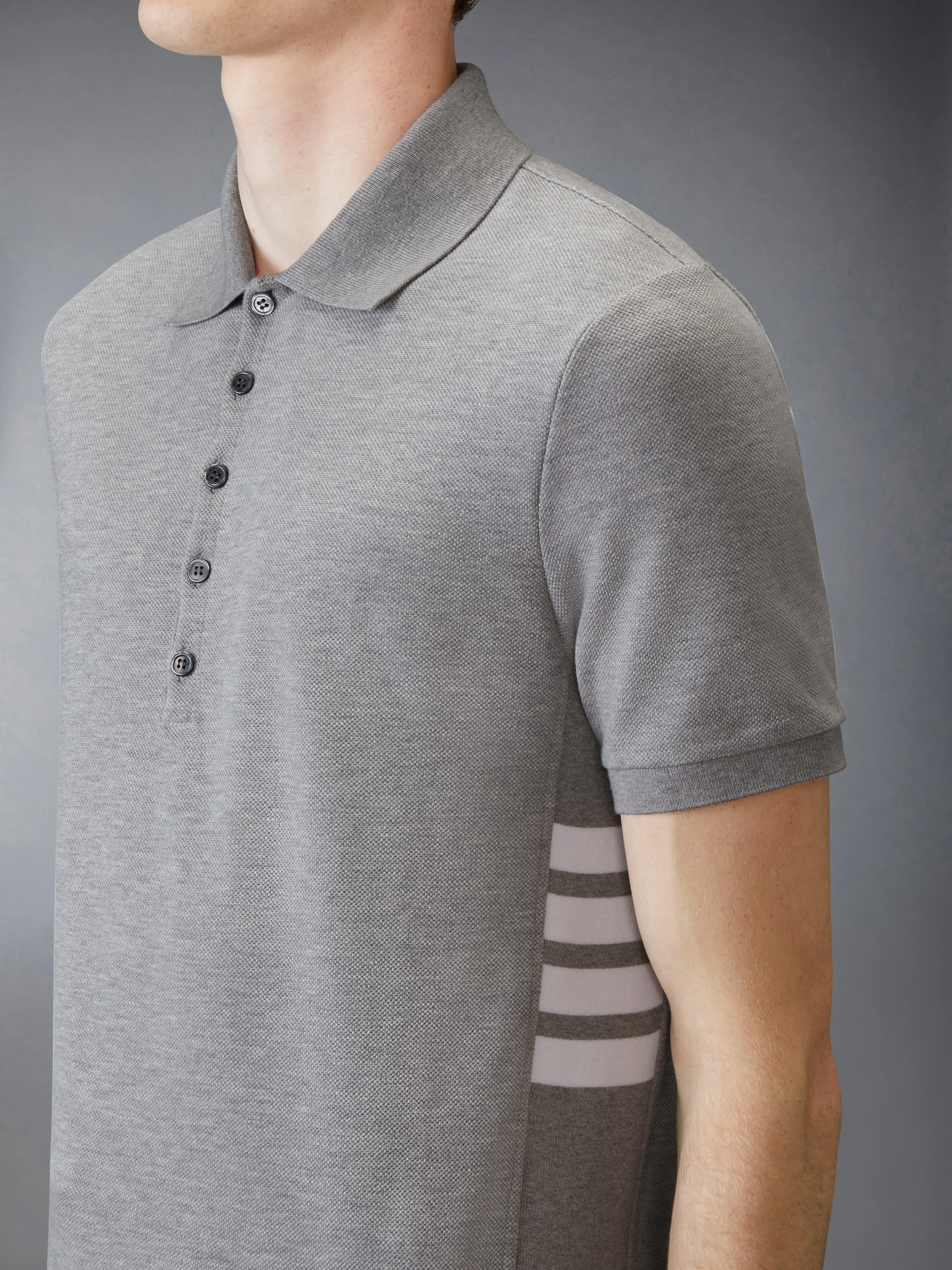 CLASSIC PIQUE 4-BAR SHORT SLEEVE POLO sold by Thom Browne product image thumbnail 5