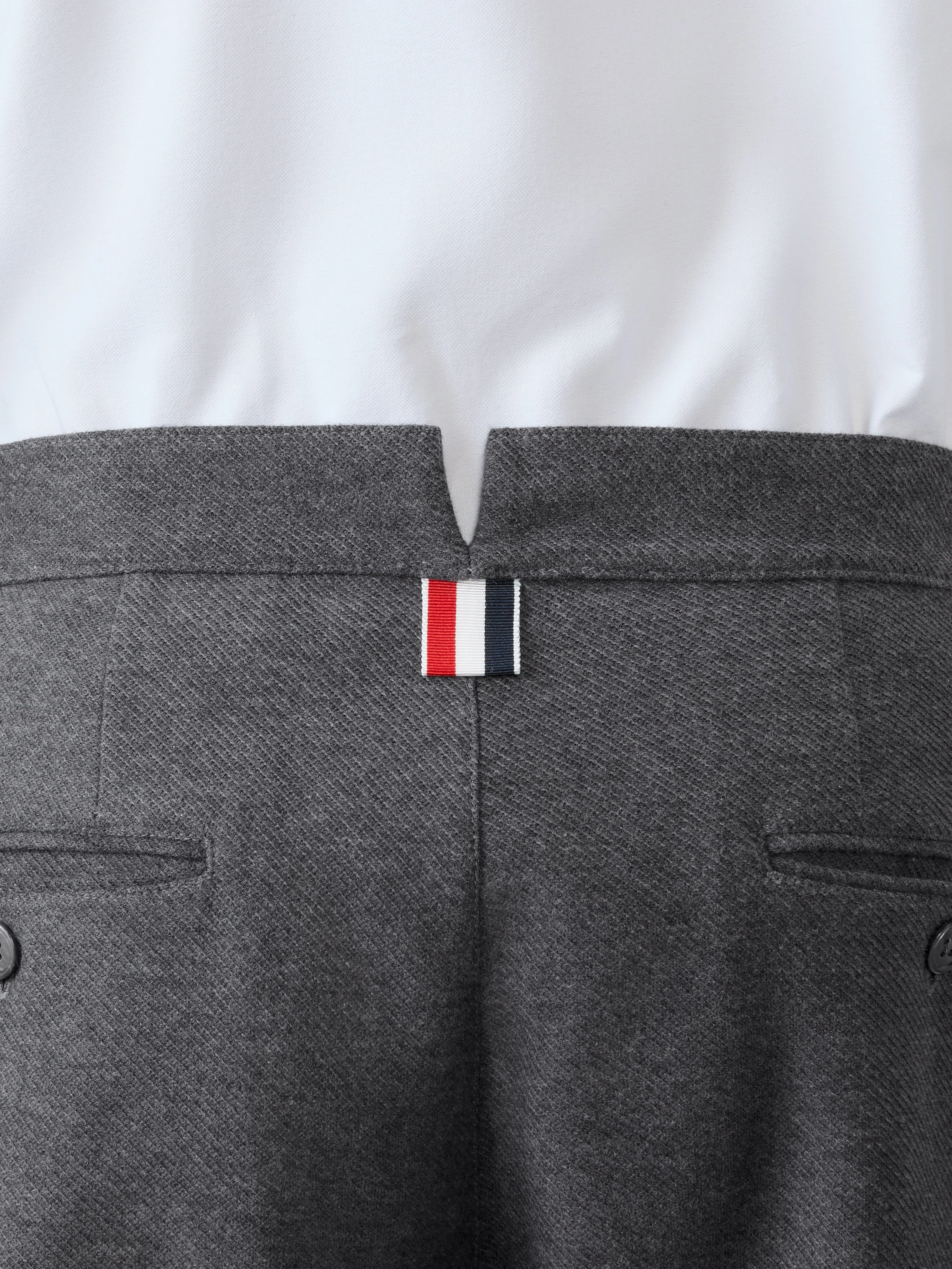 DOUBLE FACE TECH TWILL 4-BAR TROUSERS sold by Thom Browne product image thumbnail 5