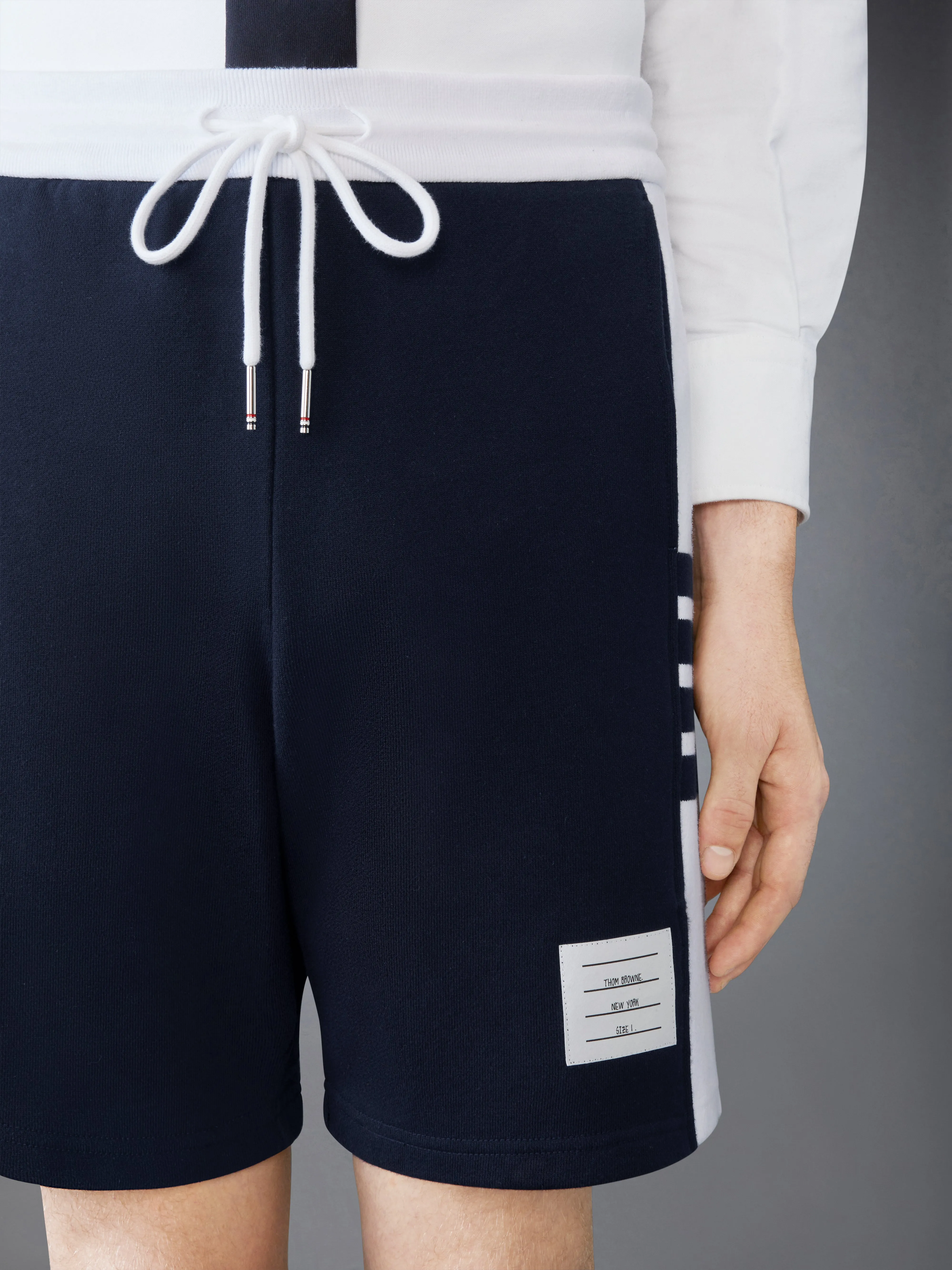 CLASSIC LOOPBACK 4-BAR SWEATSHORTS sold by Thom Browne product image thumbnail 4