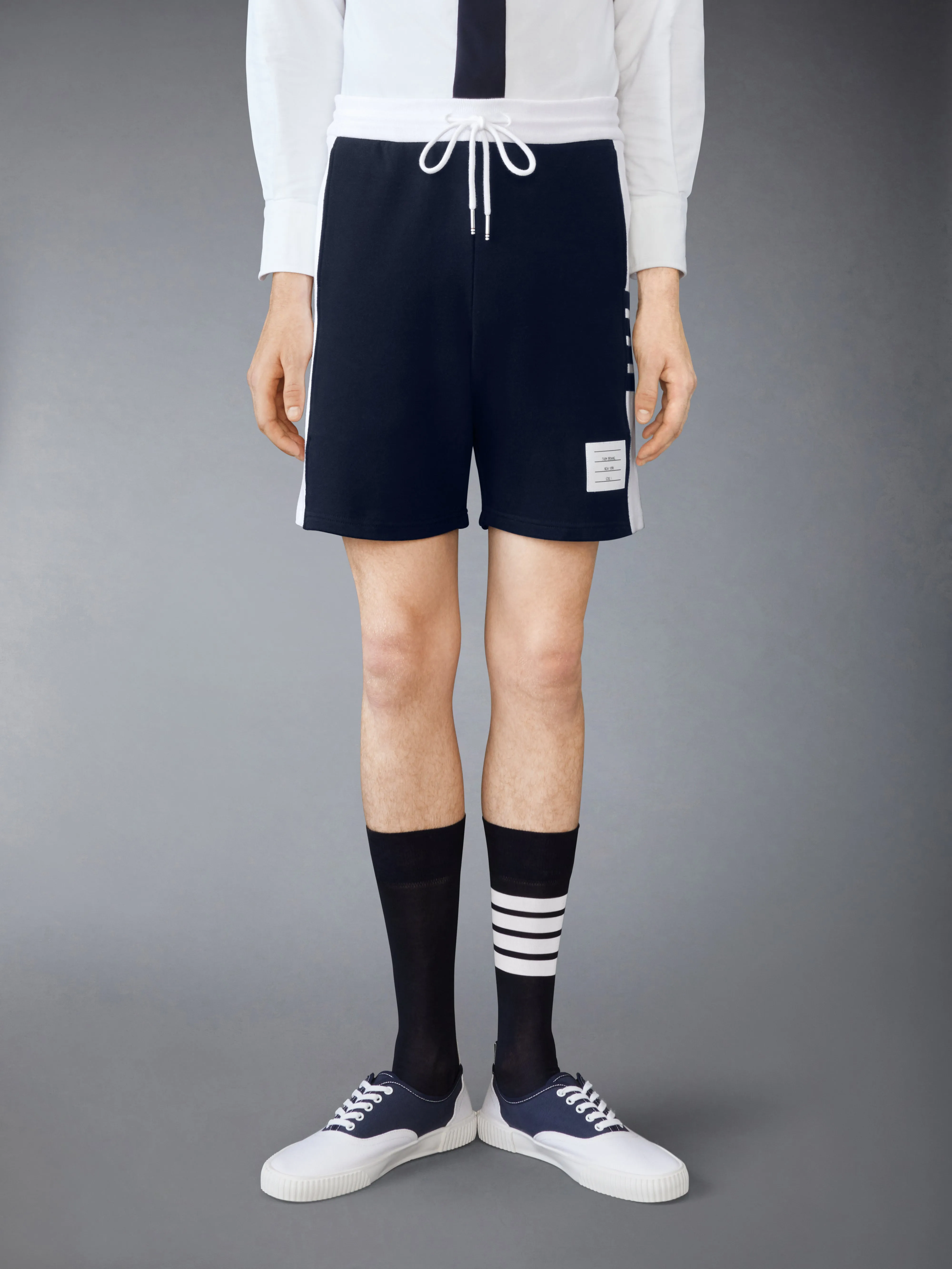 CLASSIC LOOPBACK 4-BAR SWEATSHORTS sold by Thom Browne
