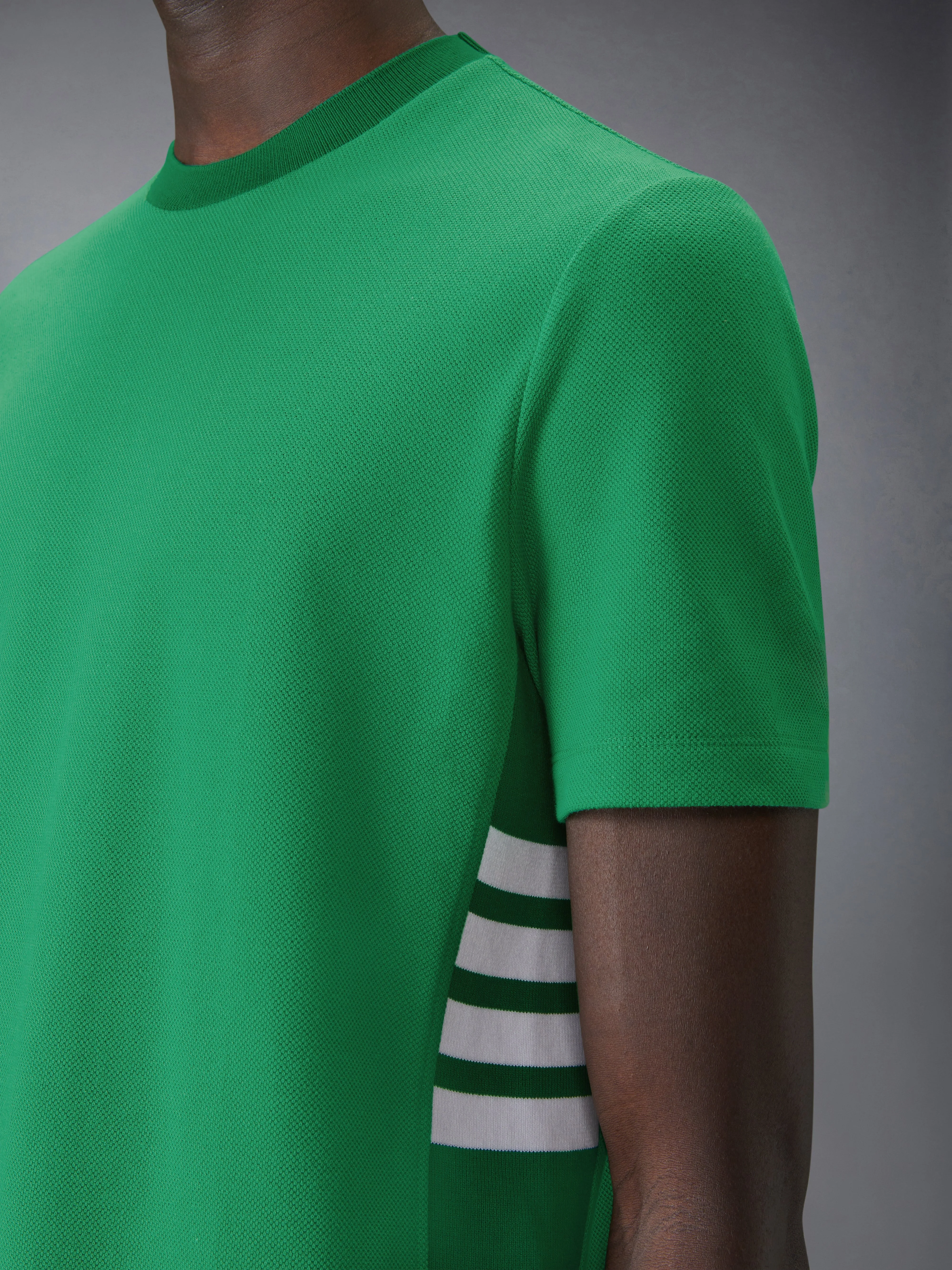 CLASSIC PIQUE 4-BAR TEE sold by Thom Browne product image thumbnail 5